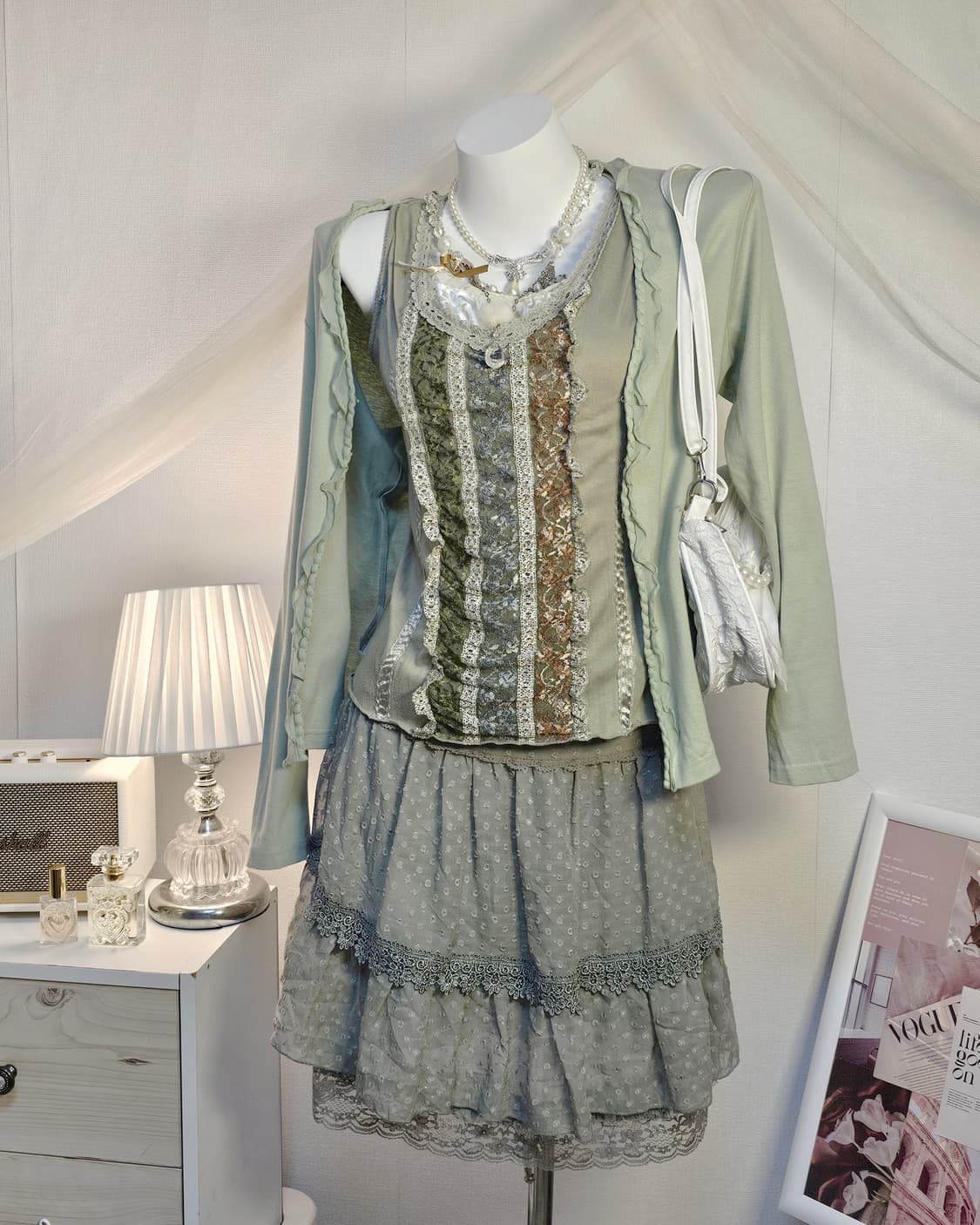 Green fairy look style set 상품이미지2