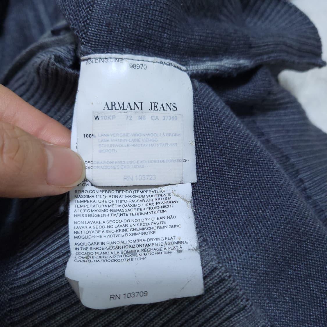 아르마니 남성 니트집업 S 0223 상품이미지9