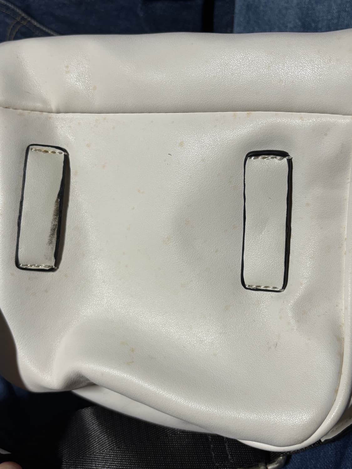 basic white cross leather bag 상품이미지10
