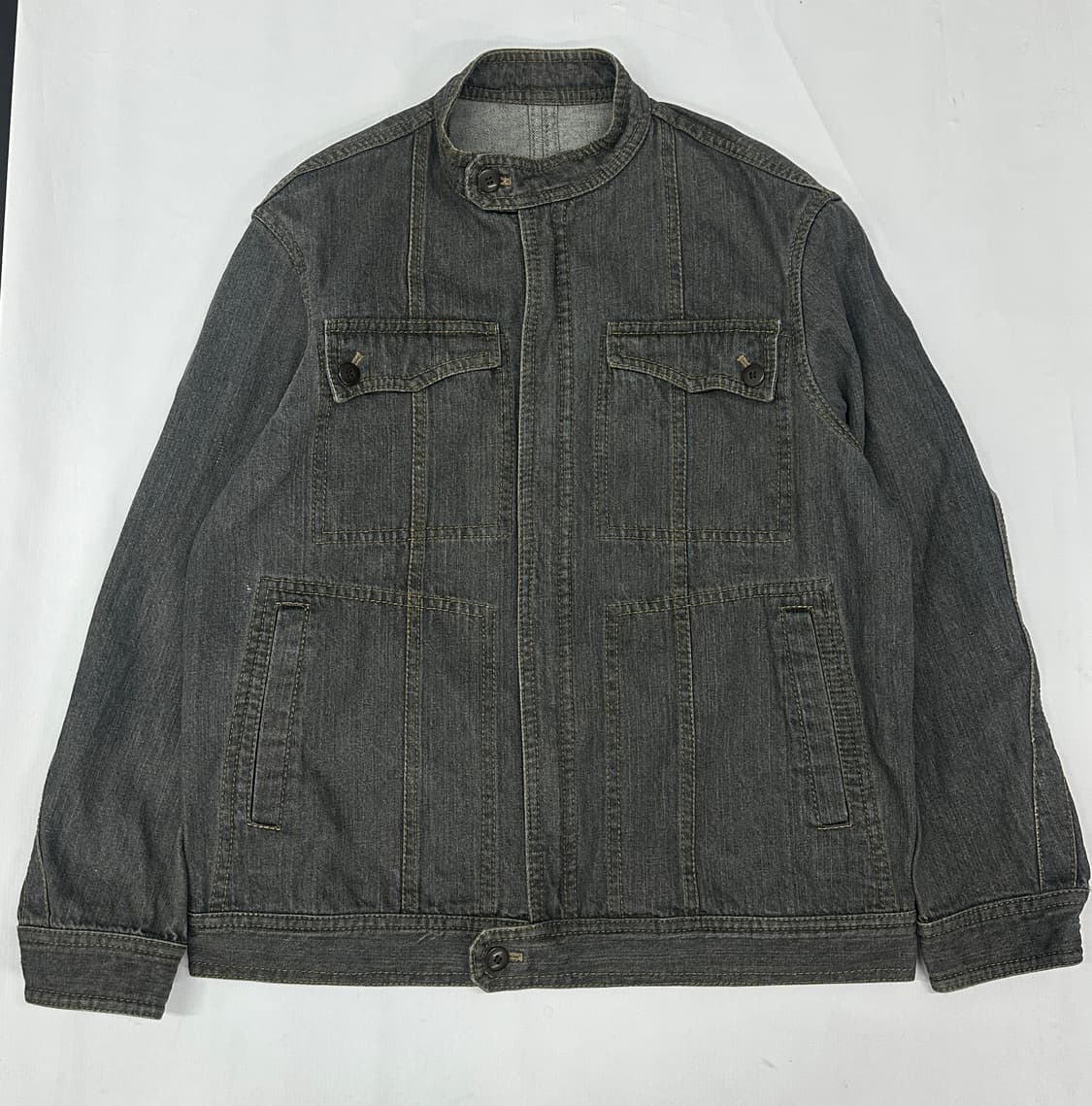 VINCE sports 흑청 스티치 데님 자켓 아우터 빈티지 시티보이 상품이미지2