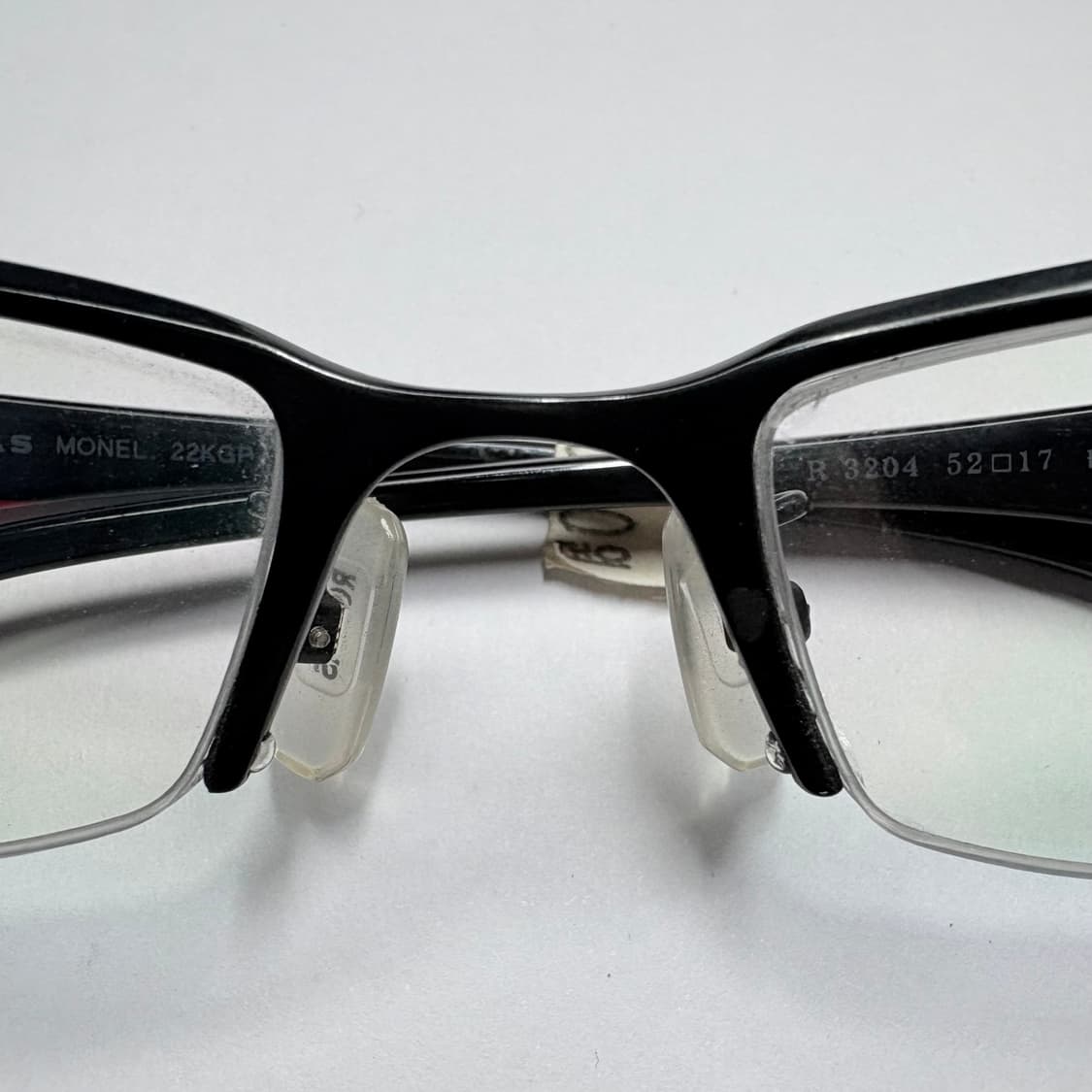 빈티지 긱시크 안경 (로샤스 R-1336 레드 패턴 반무테) 상품이미지3