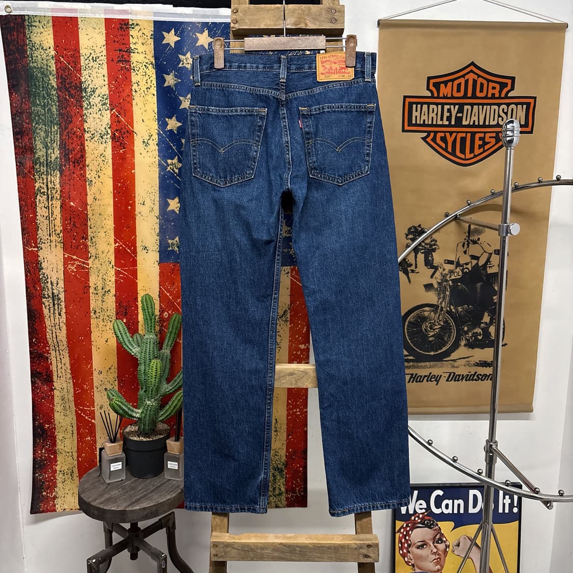 리바이스 555 릴렉스 스트레이트 빈티지 워싱 데님팬츠 N1234 상품이미지2