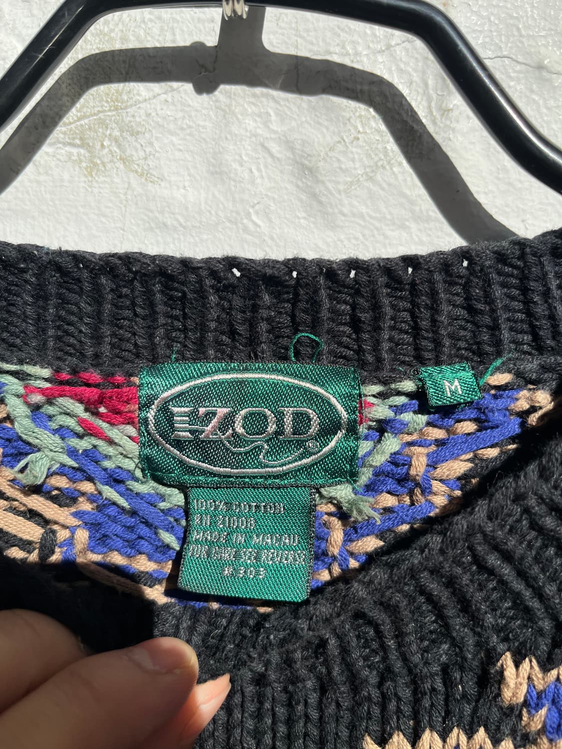 Izod 빈티지 아즈텍 패턴 니트 M 상품이미지2