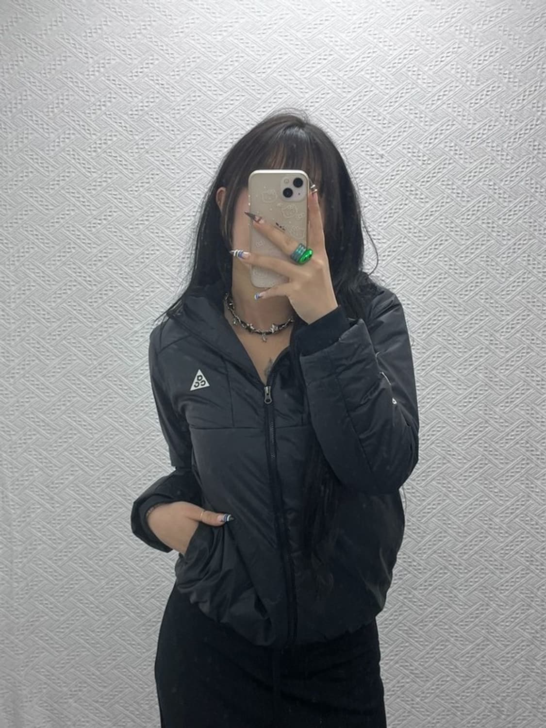 나이키 ACG 올드스쿨 캐주얼 빈티지 경량 패딩 자켓 L C07947 상품이미지1