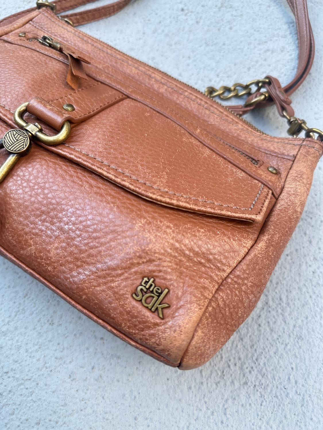 Vintage the sak brown shoulder bag  상품이미지5