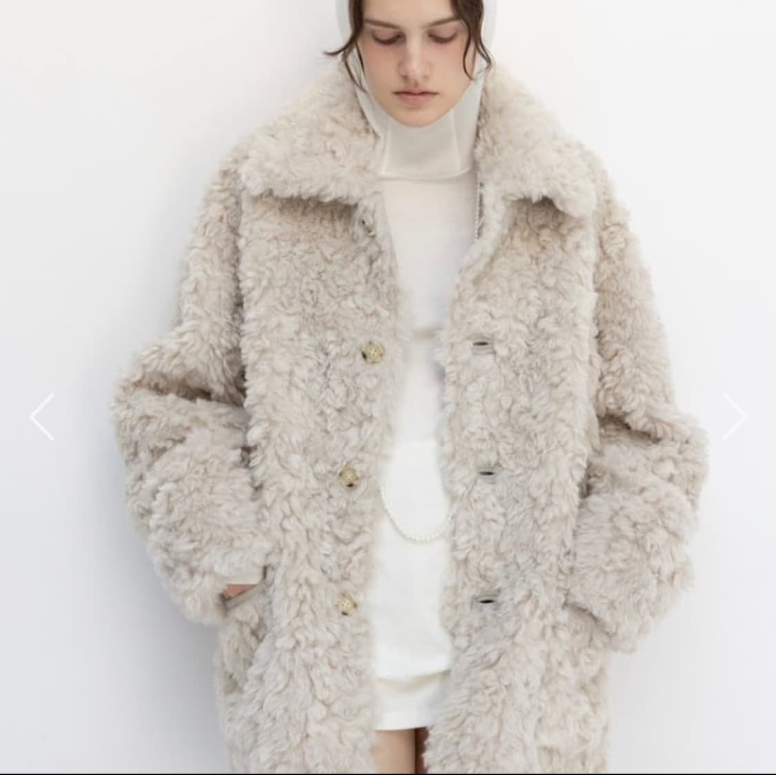 모노하 리버시블 퍼자켓(Ivory) 상품이미지1