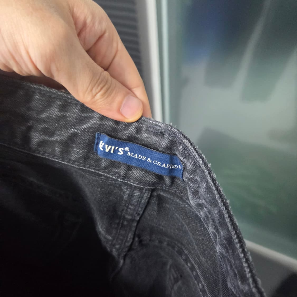 리바이스 LMC라인 패치워크 블랙진 34 상품이미지5