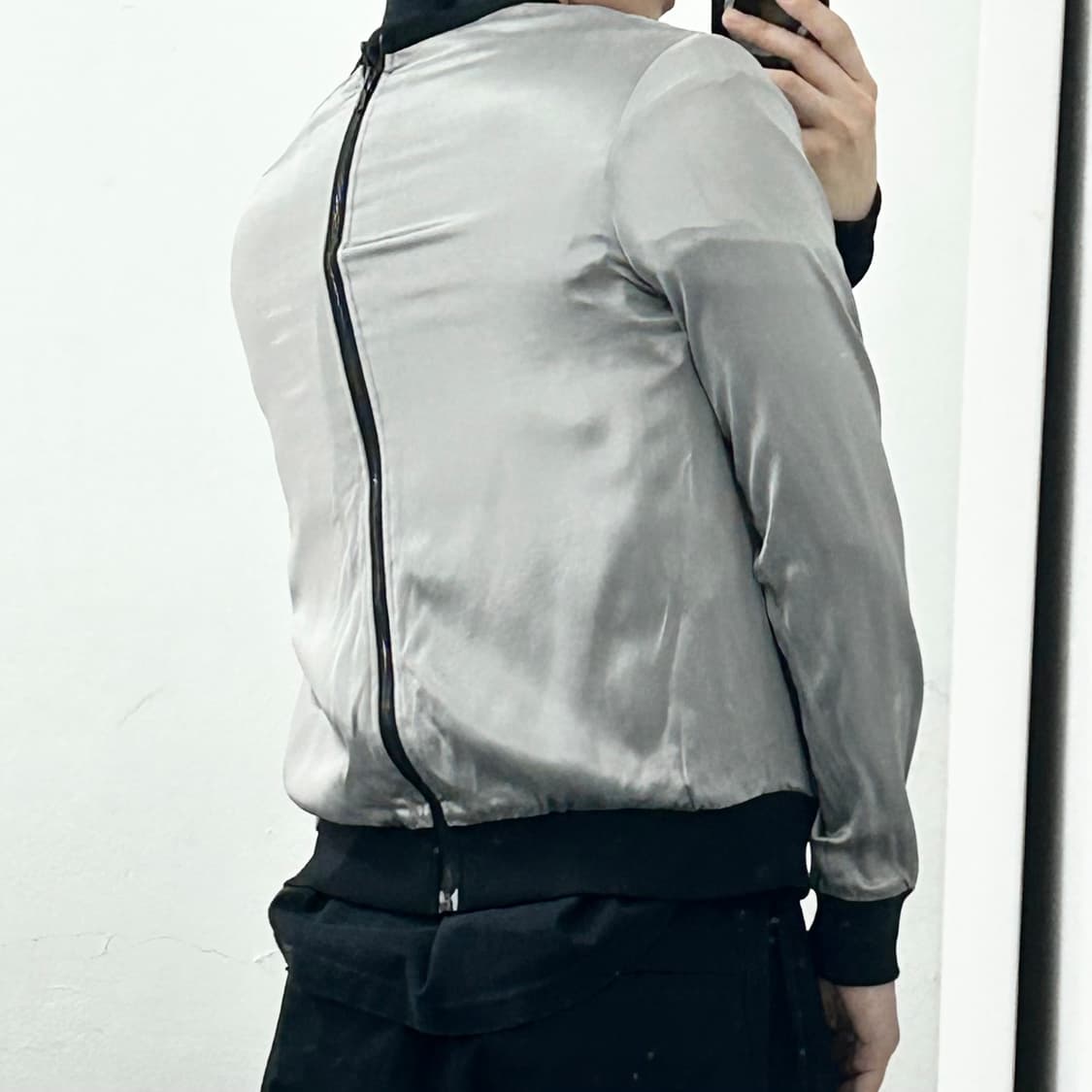알렉산더왕 백지퍼 실크 블루종 맨투맨 상품이미지4