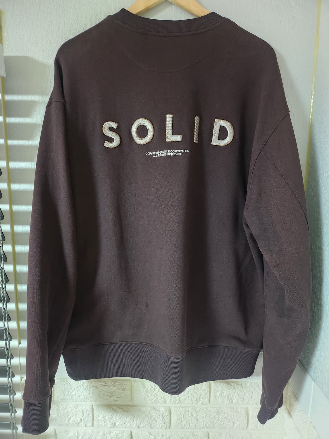 솔리드옴므 정품 맨투맨 105사이즈 상품이미지6