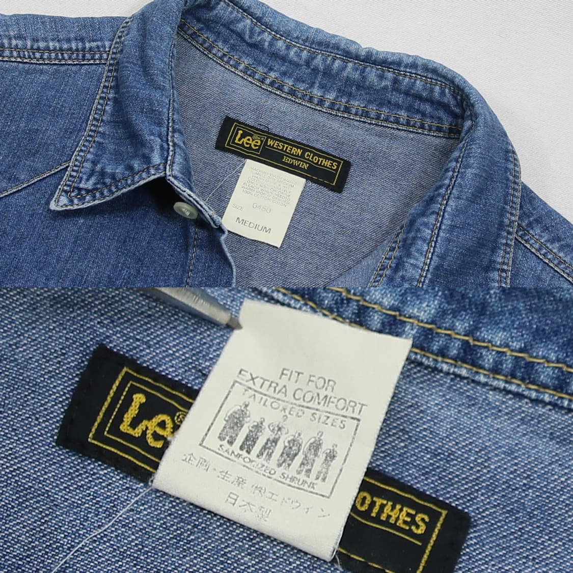 (착용컷) Lee x EDWIN 웨스턴 데님 셔츠 (남성용 100) 상품이미지6