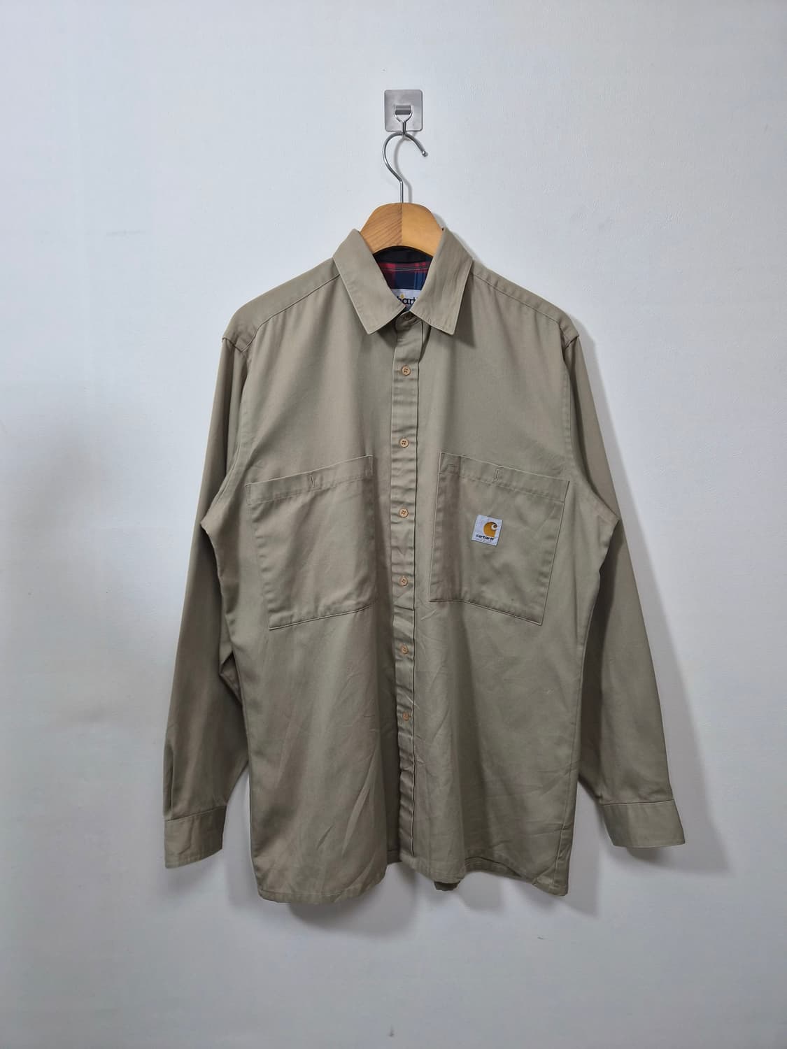 칼하트Carhartt 브라운 코튼 셔츠 L - S42 상품이미지1