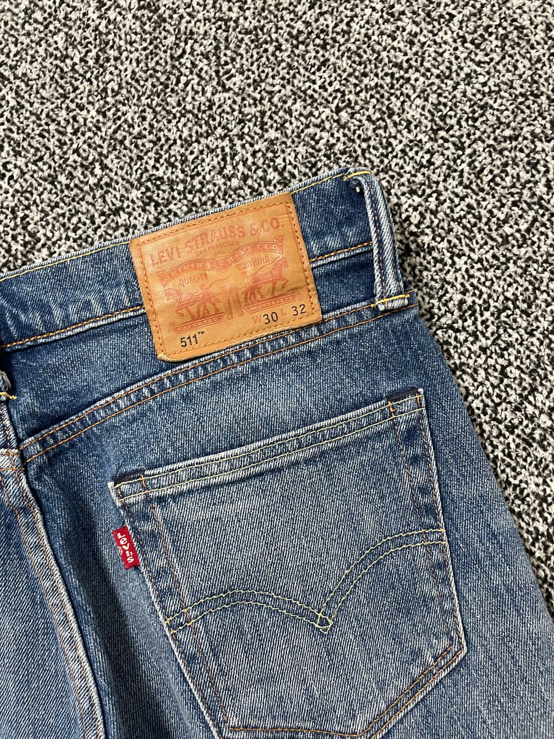 빈티지9. 리바이스 511 워시드 슬림핏 데님팬츠 청바지 상품이미지2