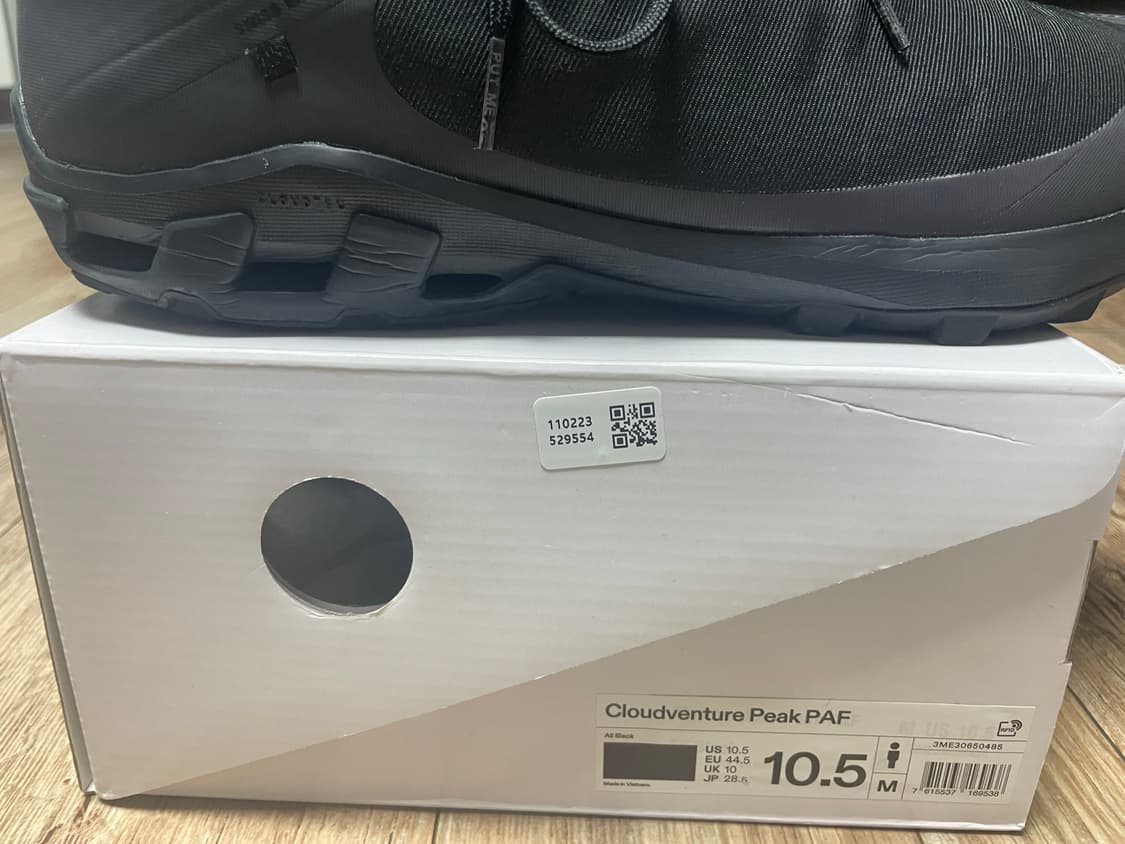 On x paf 클라우드벤처 블랙 285 상품이미지5