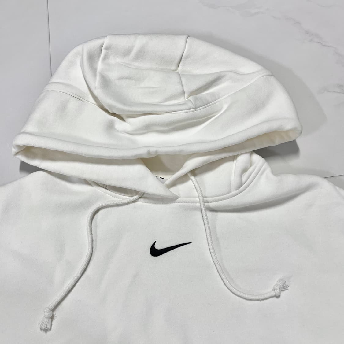 [정품] 나이키 아이보리 중앙스우시 기모 후드티 [ M ] 상품이미지4