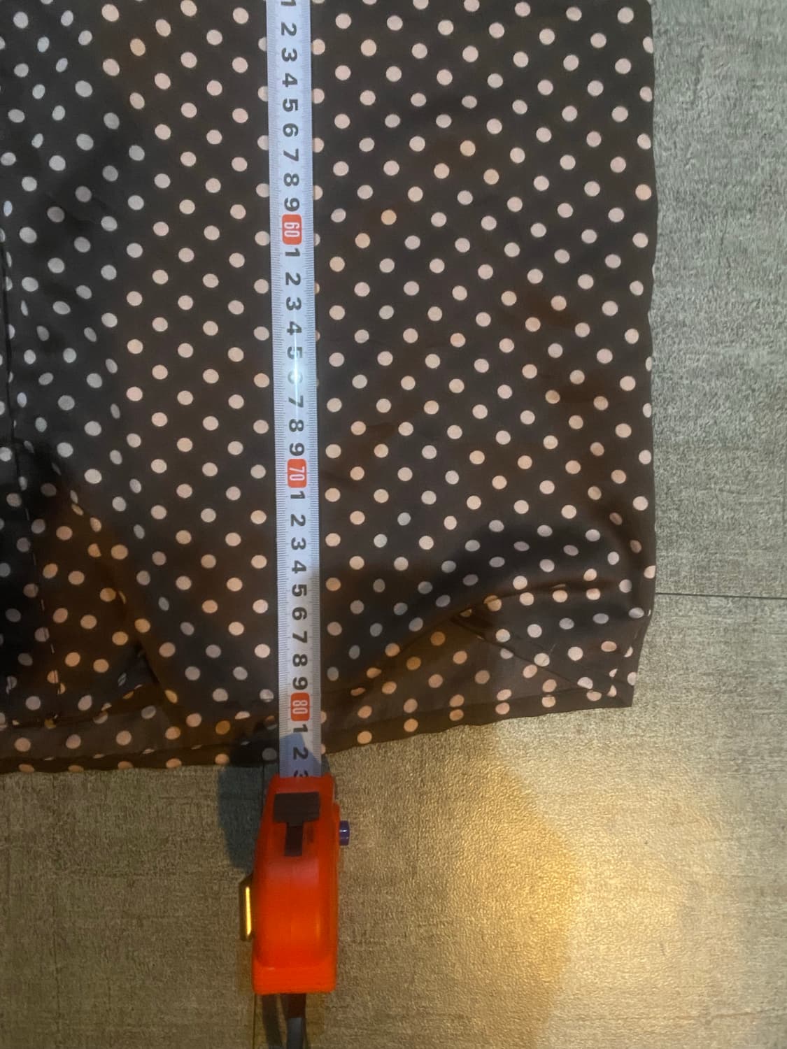 일본빈티지 Rarant 하구미모리걸 올드스쿨아메카지 도트땡땡이 미디원피스 상품이미지3