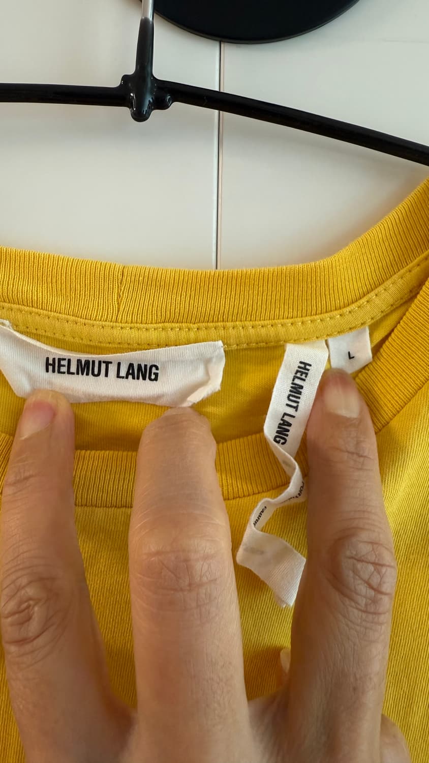 Helmut Lang 헬무트랭 옐로우 택시 티셔츠 상품이미지3