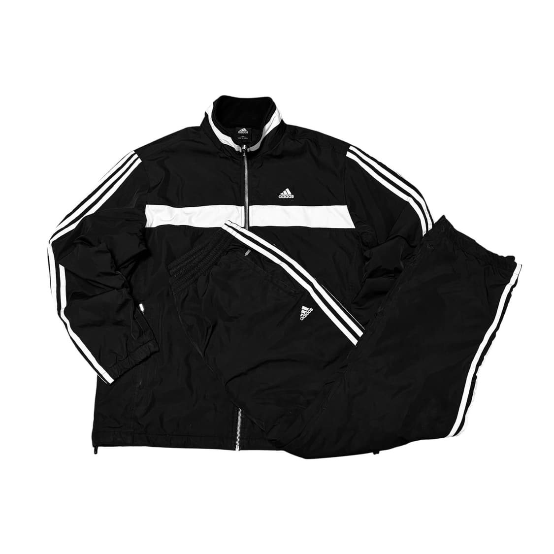 아디다스 오리지널 올드스쿨 검흰 바람막이 점퍼 트레이닝 세트 상품이미지1