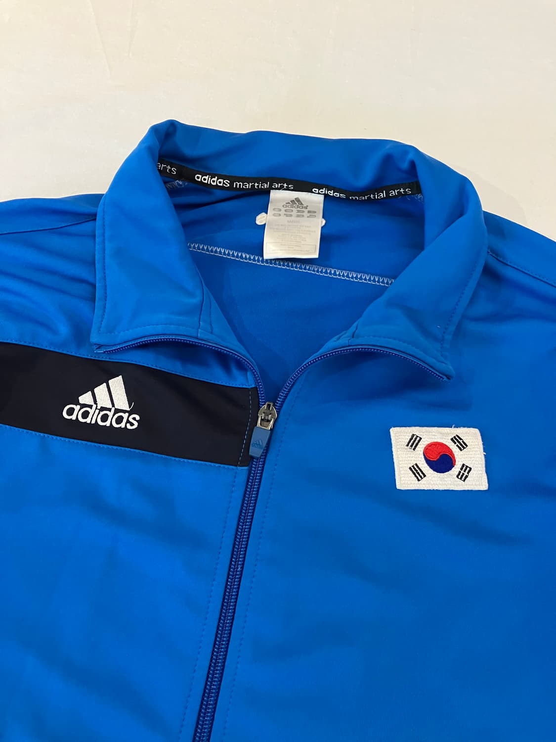 유일매물) 아디다스 국대 태극기 코리아 삼선 져지 블루 상품이미지2