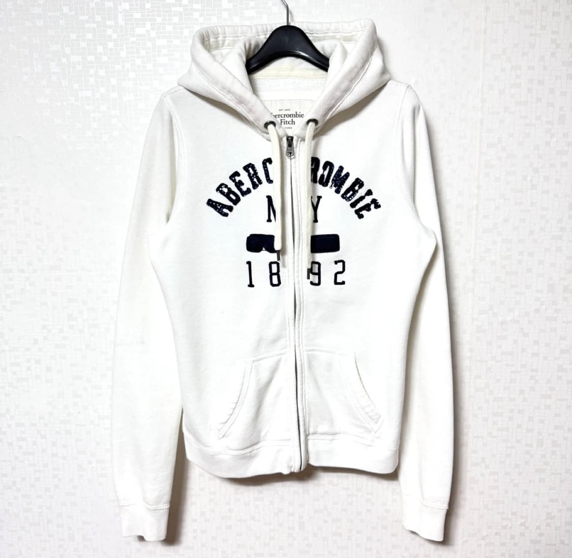 🤍아베크롬비 빅로고 화이트 후드집업🤍 상품이미지1