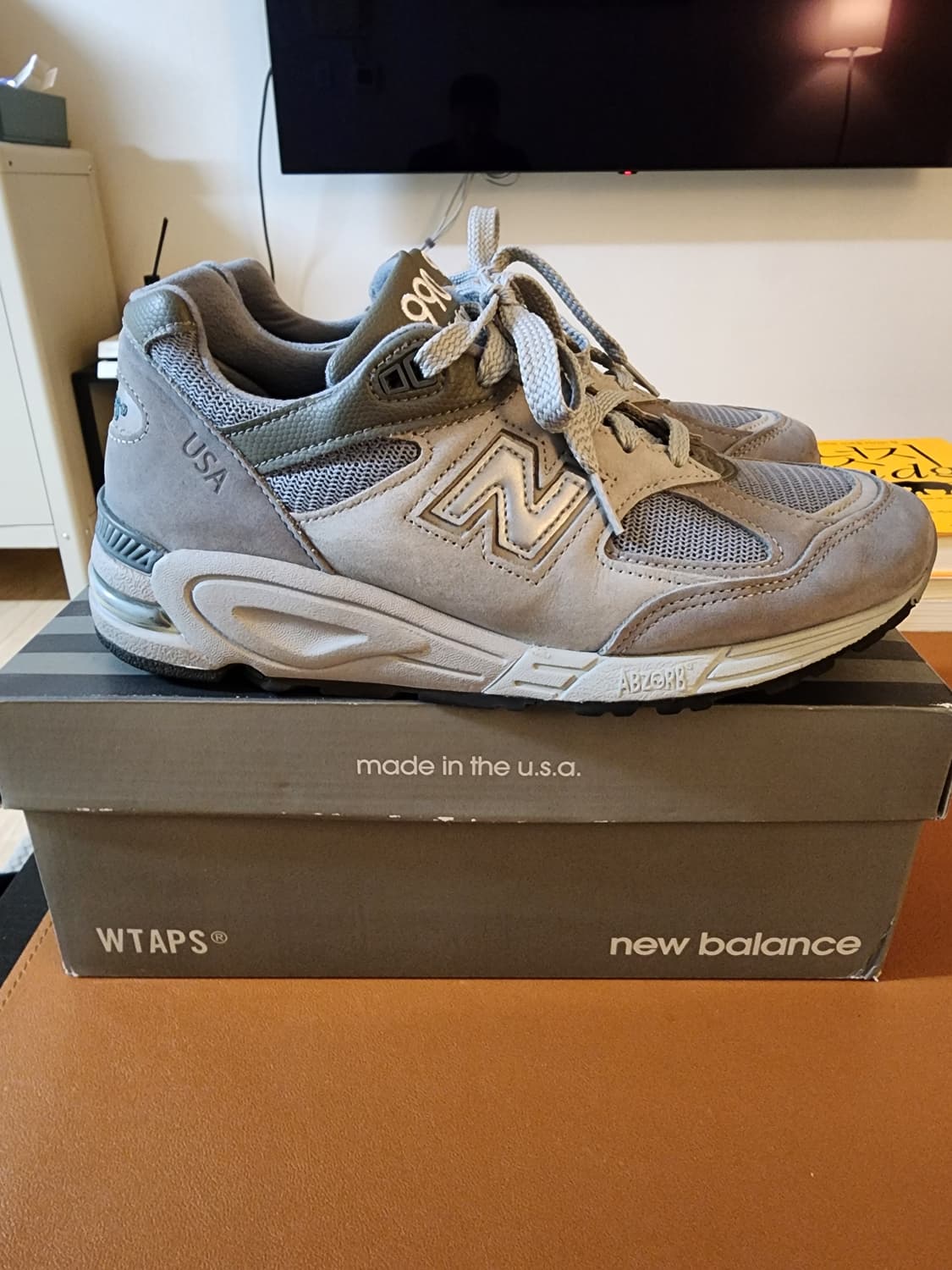 뉴발란스 더블탭스 990v2 그레이 270 상품이미지1