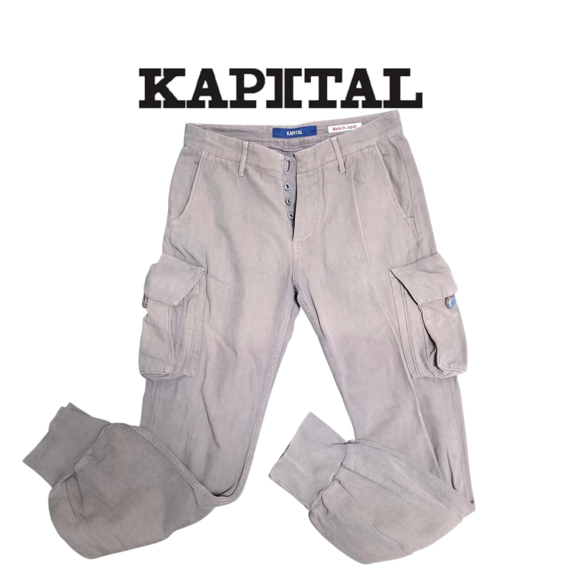 [L] KAPITAL 캐피탈 카고 조거 팬츠 상품이미지1