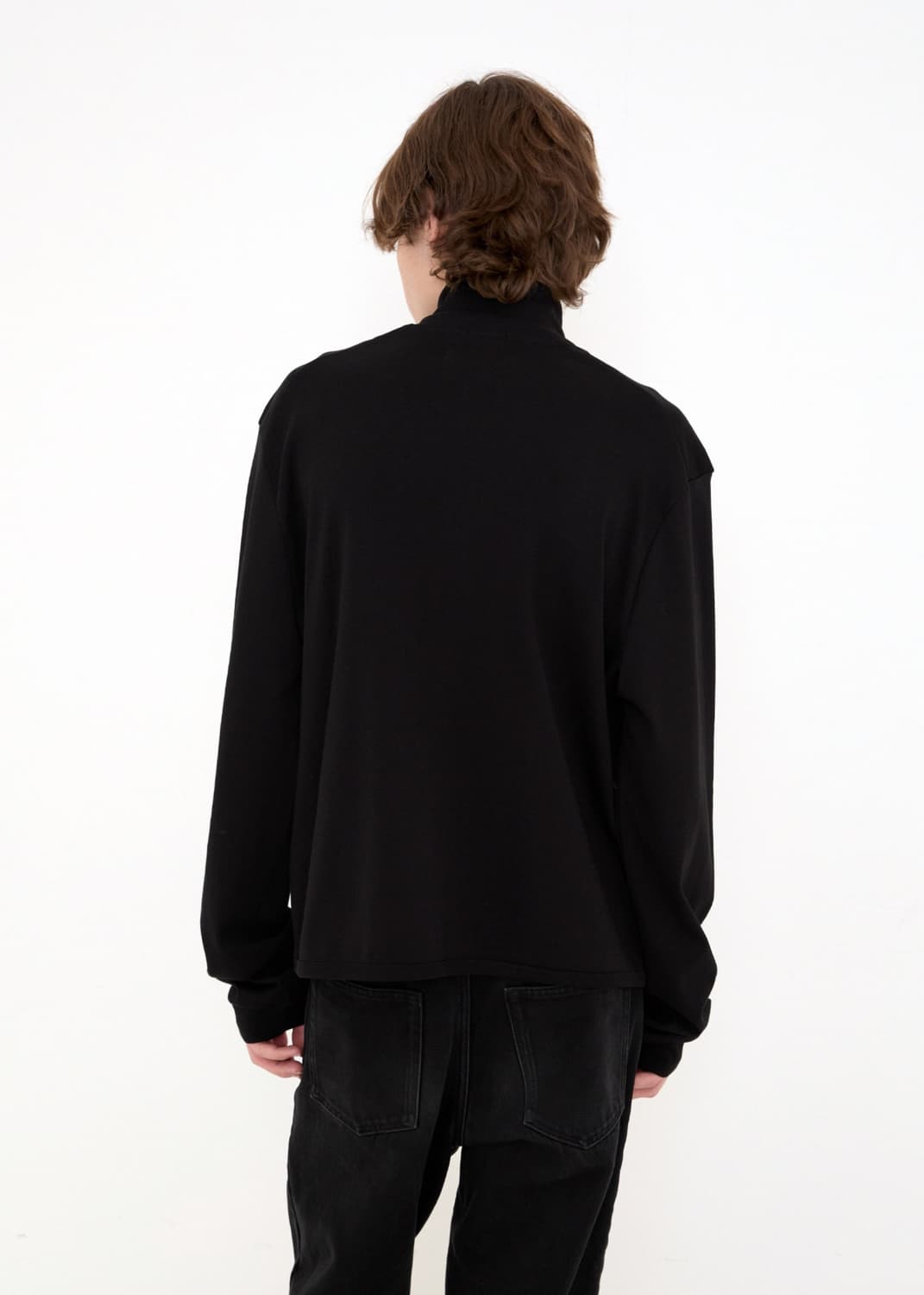 261 Cotton Rib Stand Zip (Black) 상품이미지4