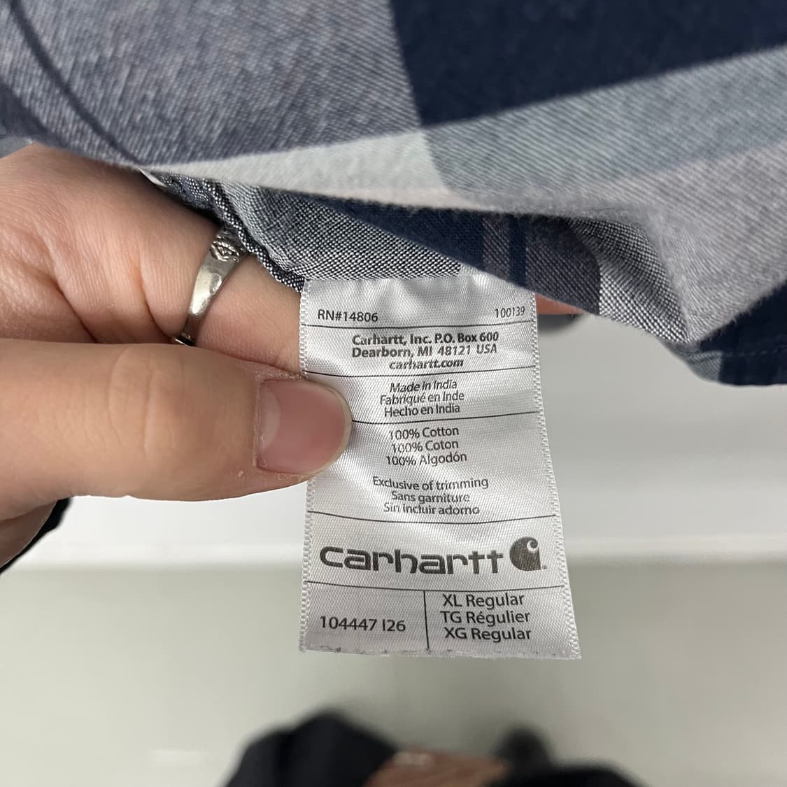 칼하트 체크 셔츠 남XL 상품이미지8