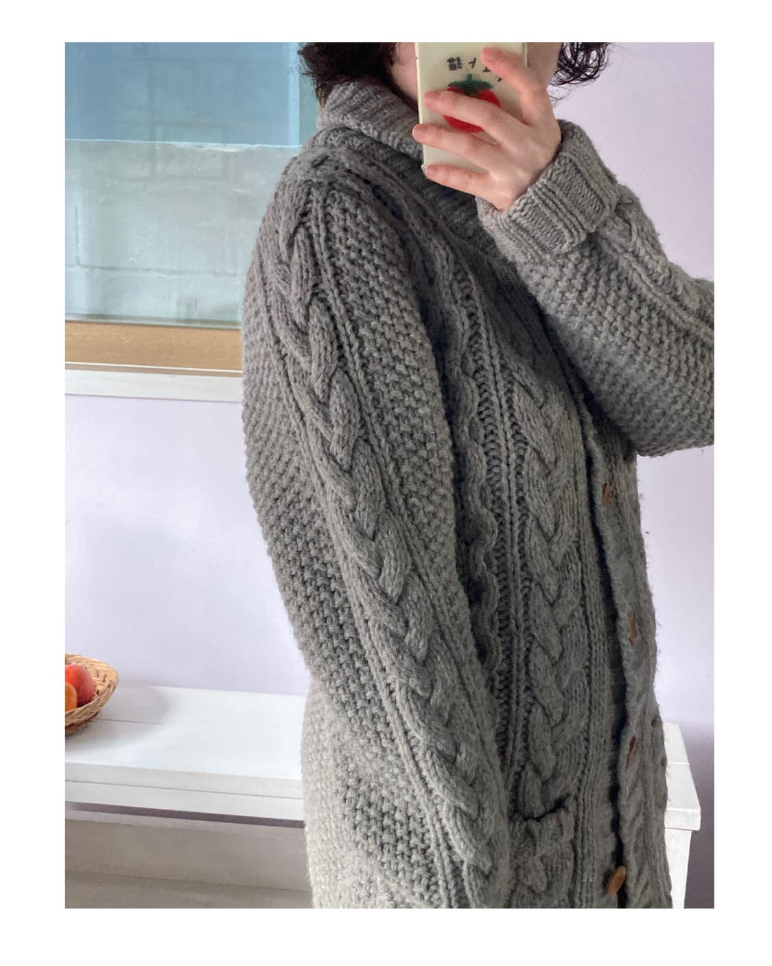 어반리서치 헤비울 꽈배기 가디건 상품이미지4