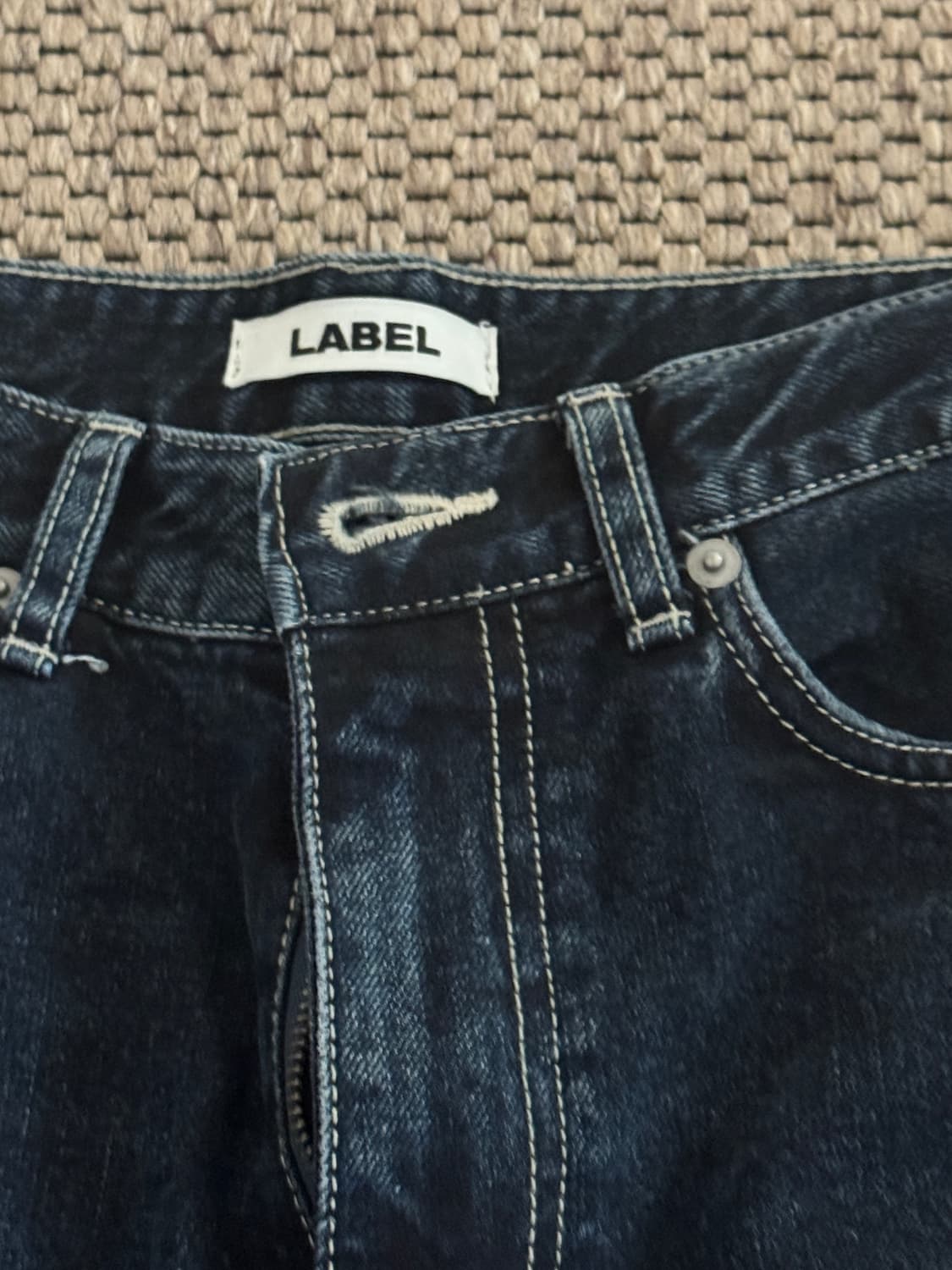 라벨 아카이브 와이드 진 팬츠 미드나이트 블루 색상 3 상품이미지2