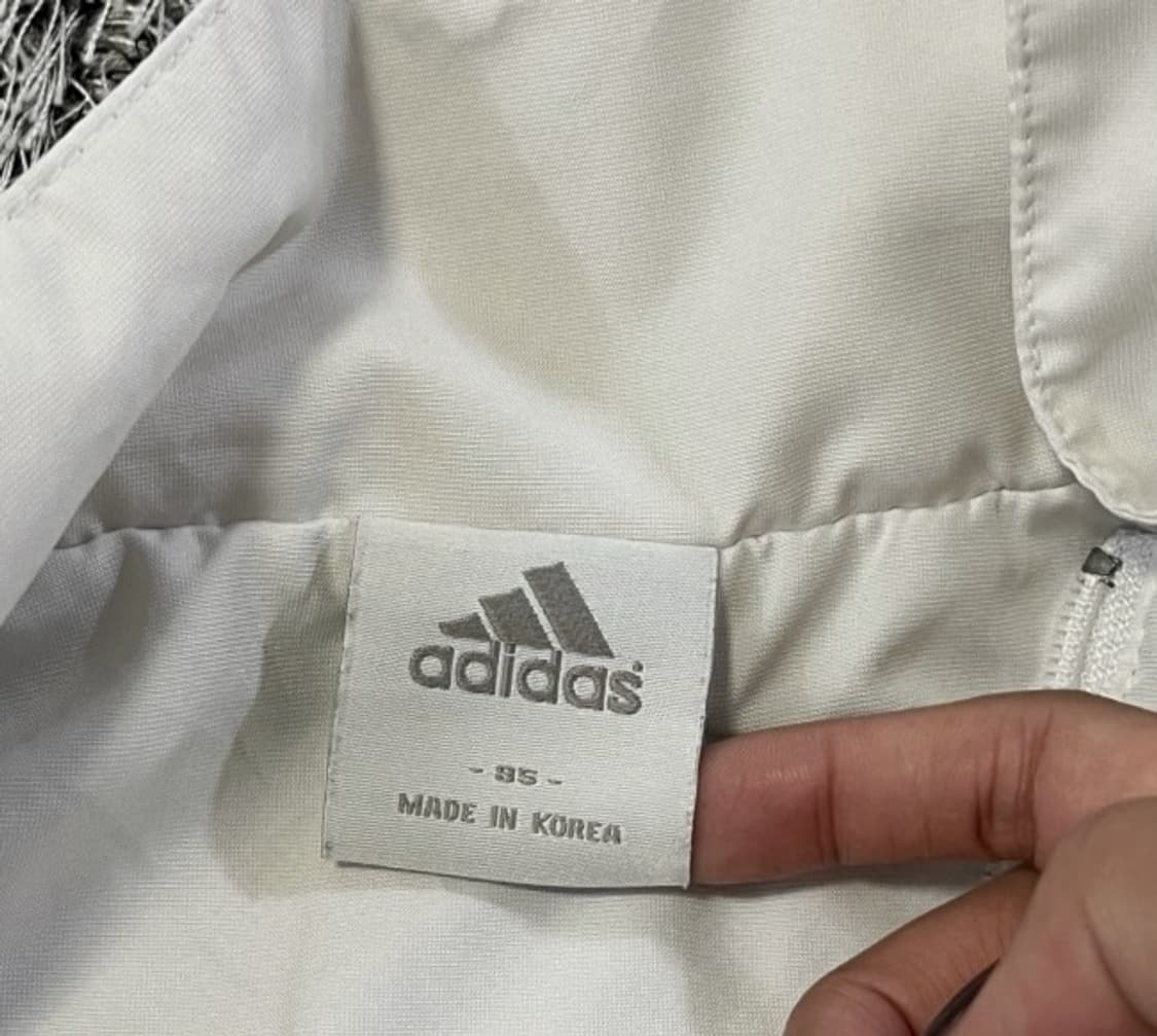 아디다스 화이트 바람막이 트랙탑 져지자켓 95/M 상품이미지3