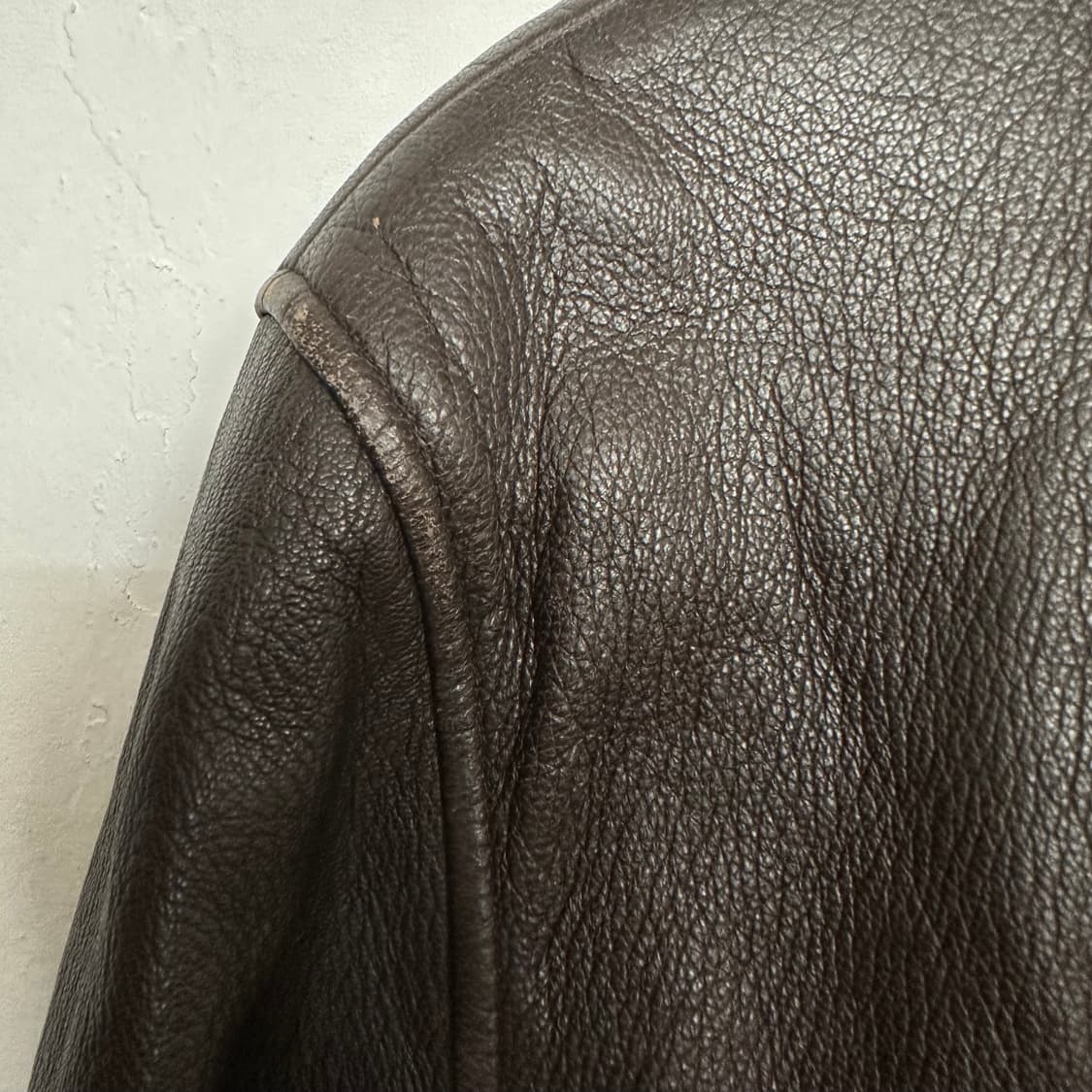 앤드류마크 다크브라운 램레더 봄버 상품이미지3