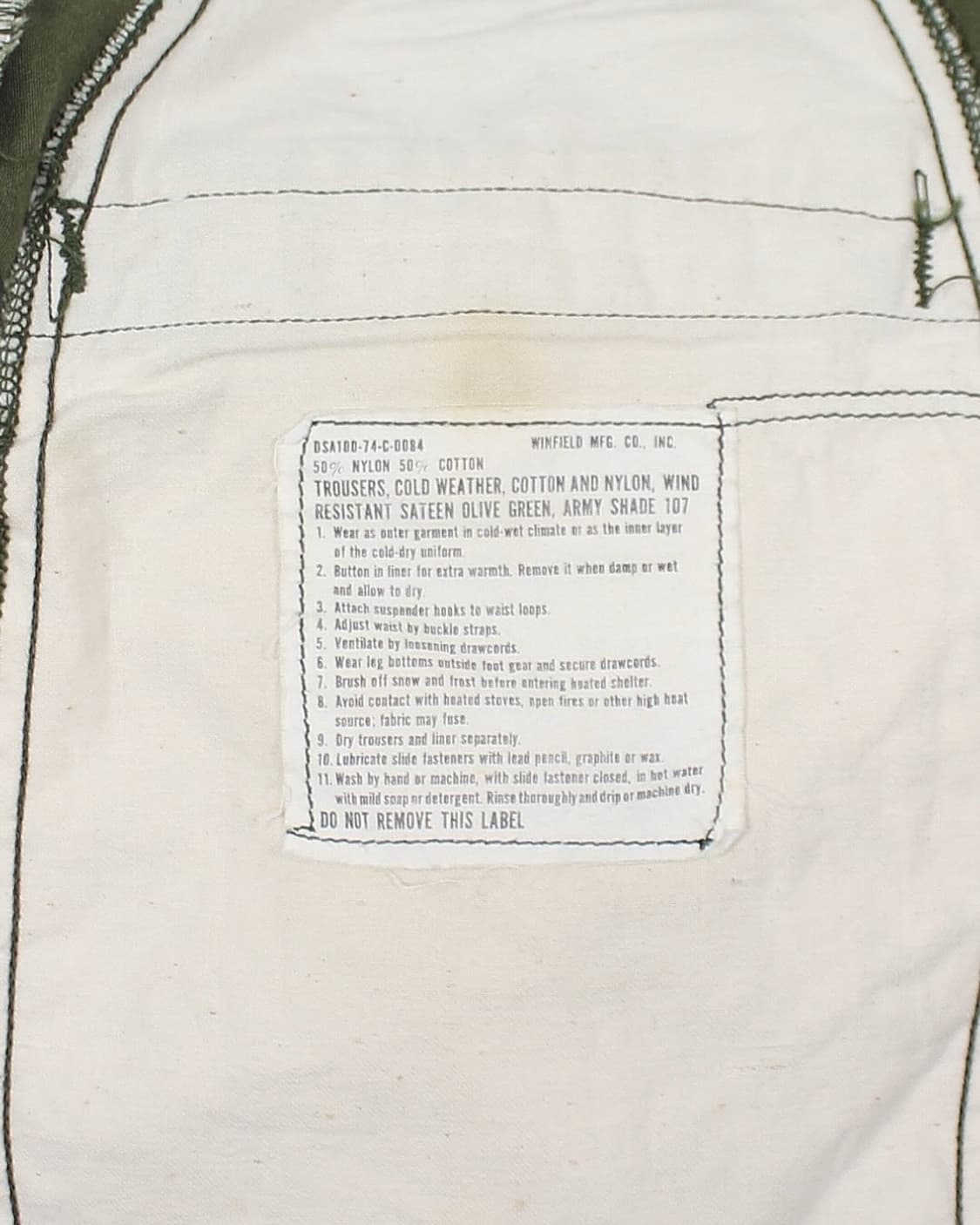 1974 US Army 미군 M-65 필드팬츠 빈티지 밀리터리 상품이미지5