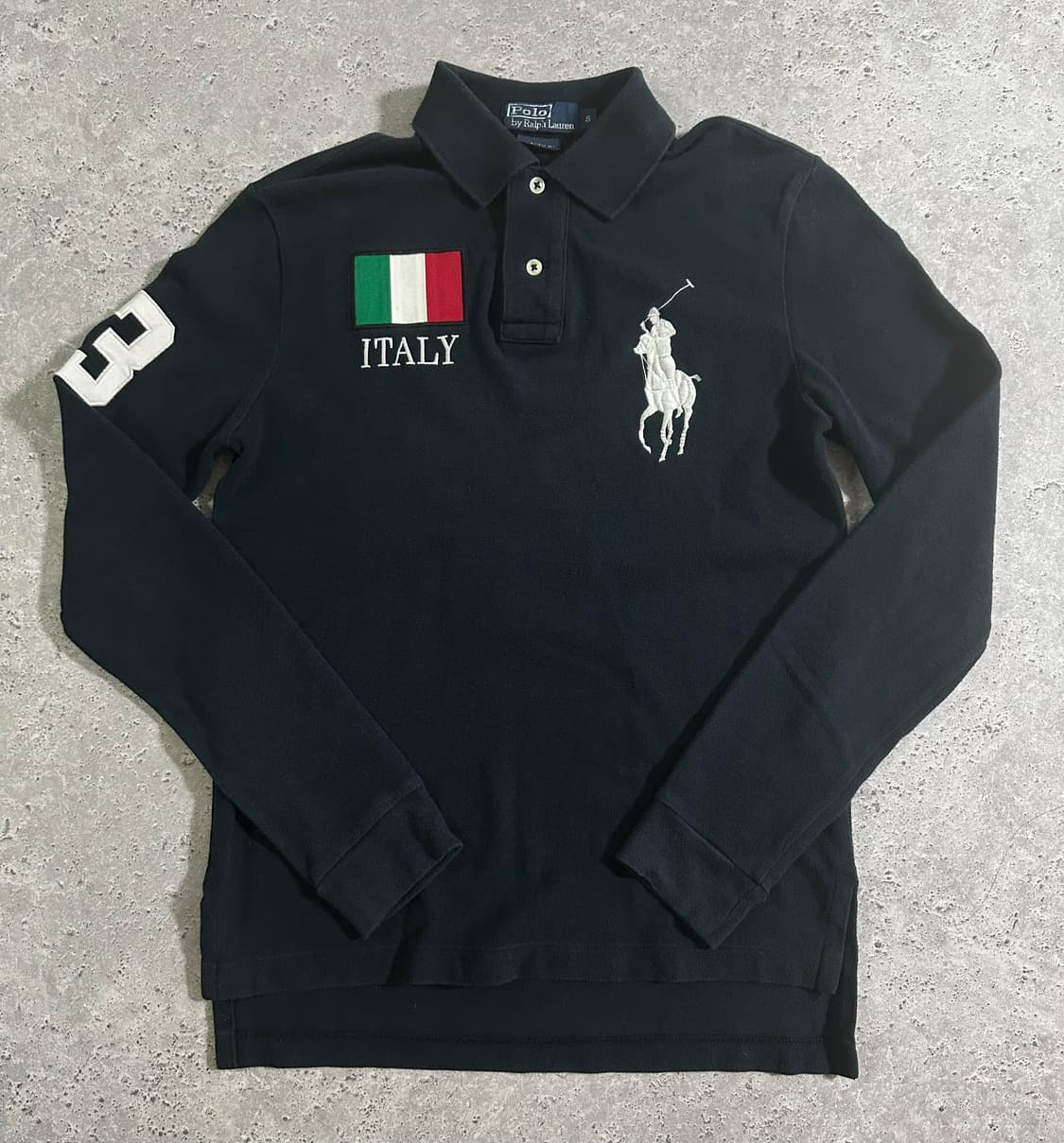 00s POLO RALPH LAUREN 빅포니 이탈리아 긴팔 카라티 상품이미지2