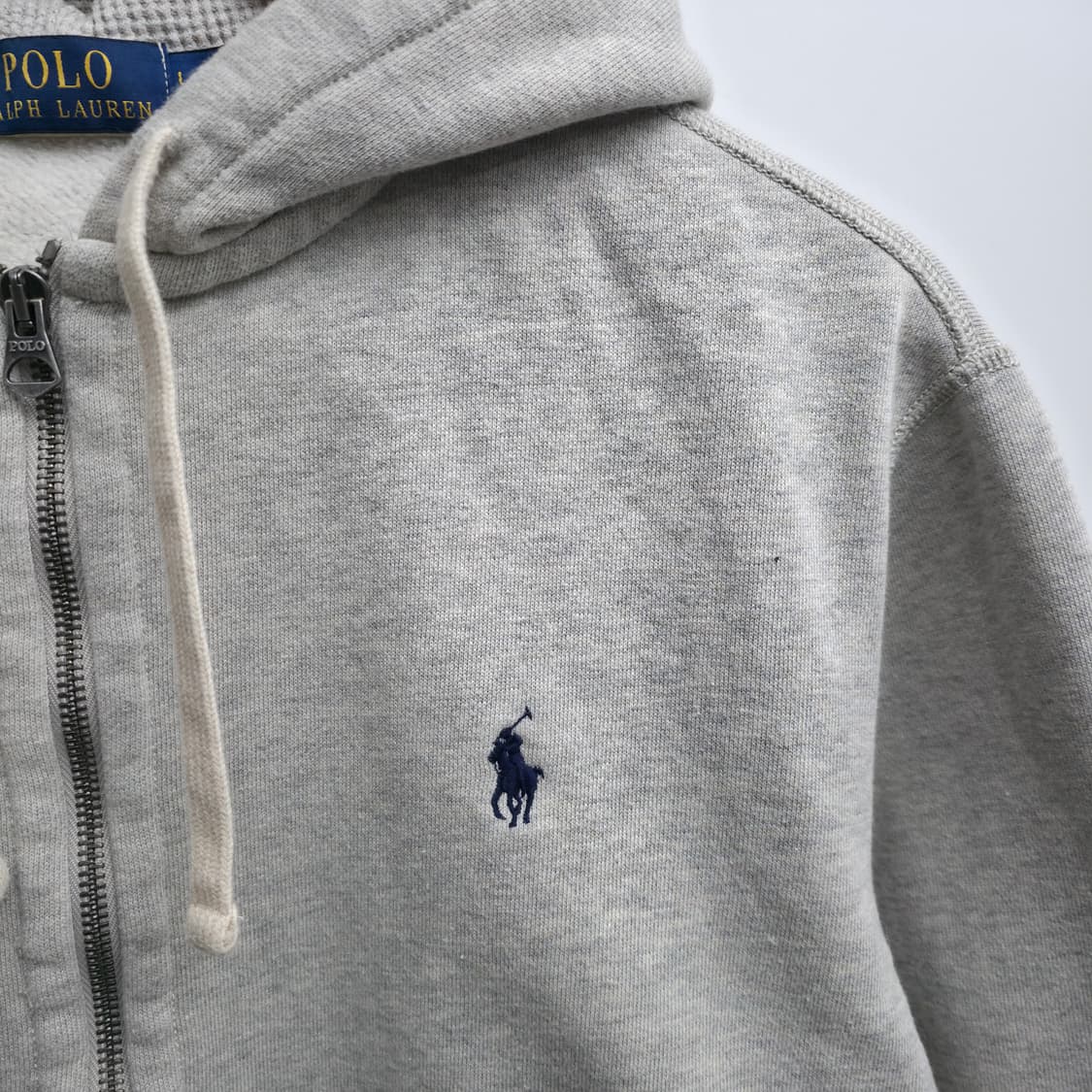 [L] 폴로 랄프로렌 그레이 후드집업 신형 큐알택 상품이미지4