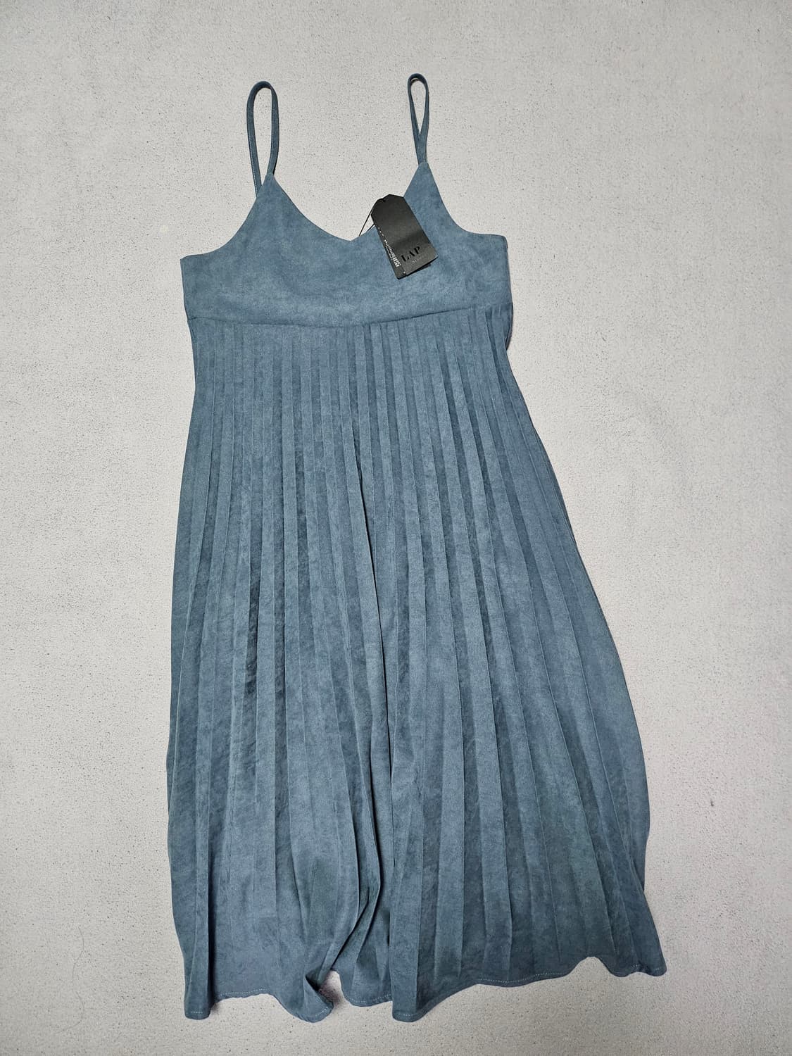 랩 롱 뷔에스트 플리츠 원피스 상품이미지1