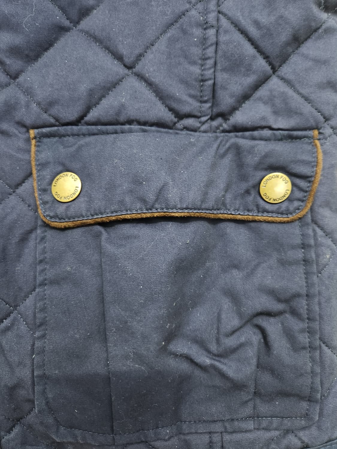 런던포그 네이비 퀼팅 조끼 패딩 베스트 M 상품이미지4