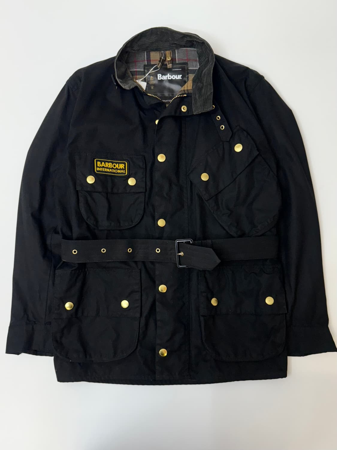 Barbour 바버 인터내셔널 벨티드 왁스 자켓  상품이미지1