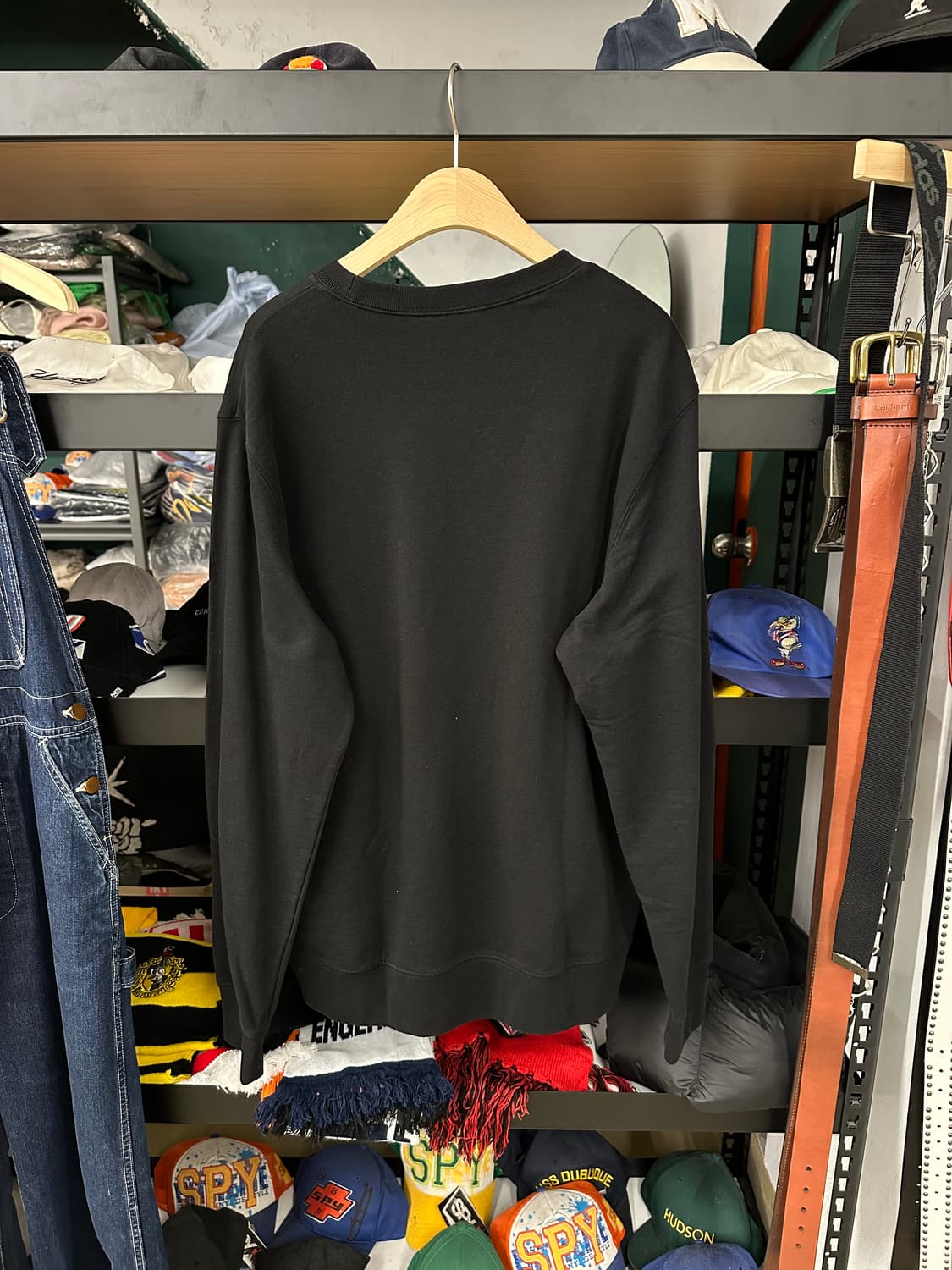 칼하트 WIP 블랙 프린팅 맨투맨 M 상품이미지8