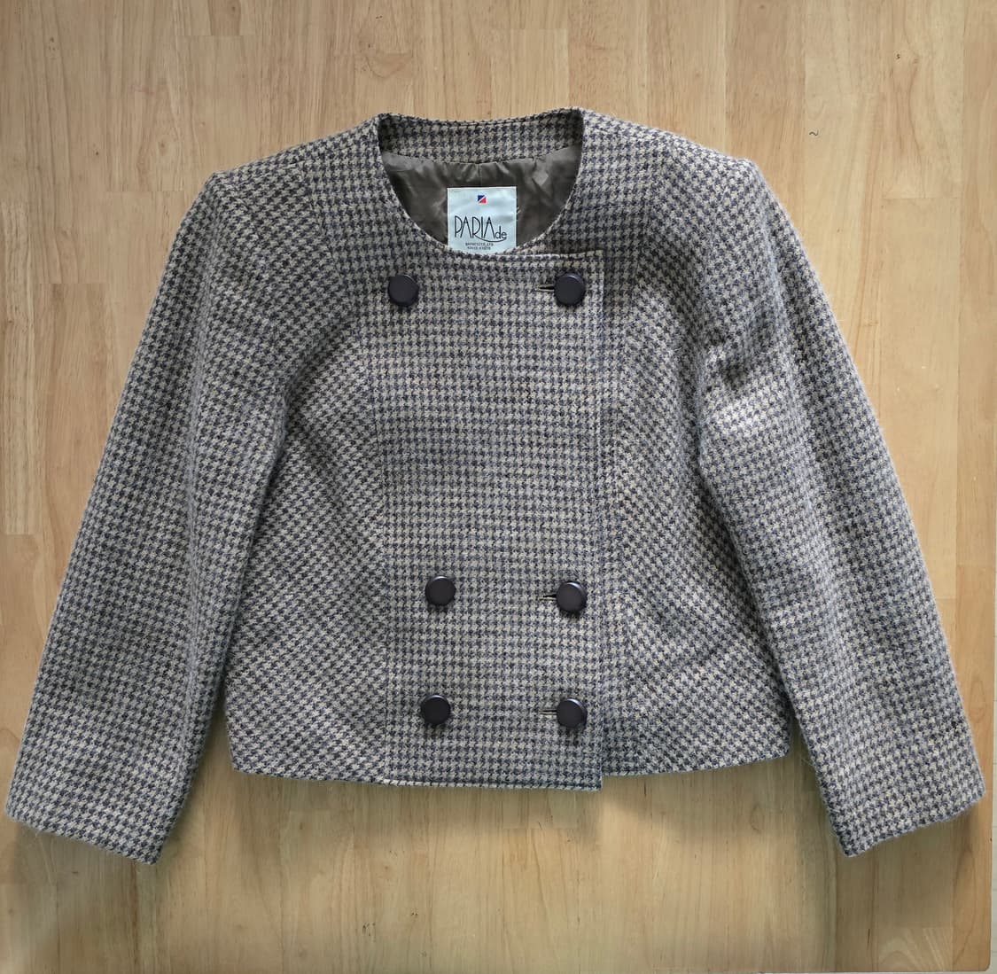 울 하운드투스 더블 버튼 숏 자켓  상품이미지5