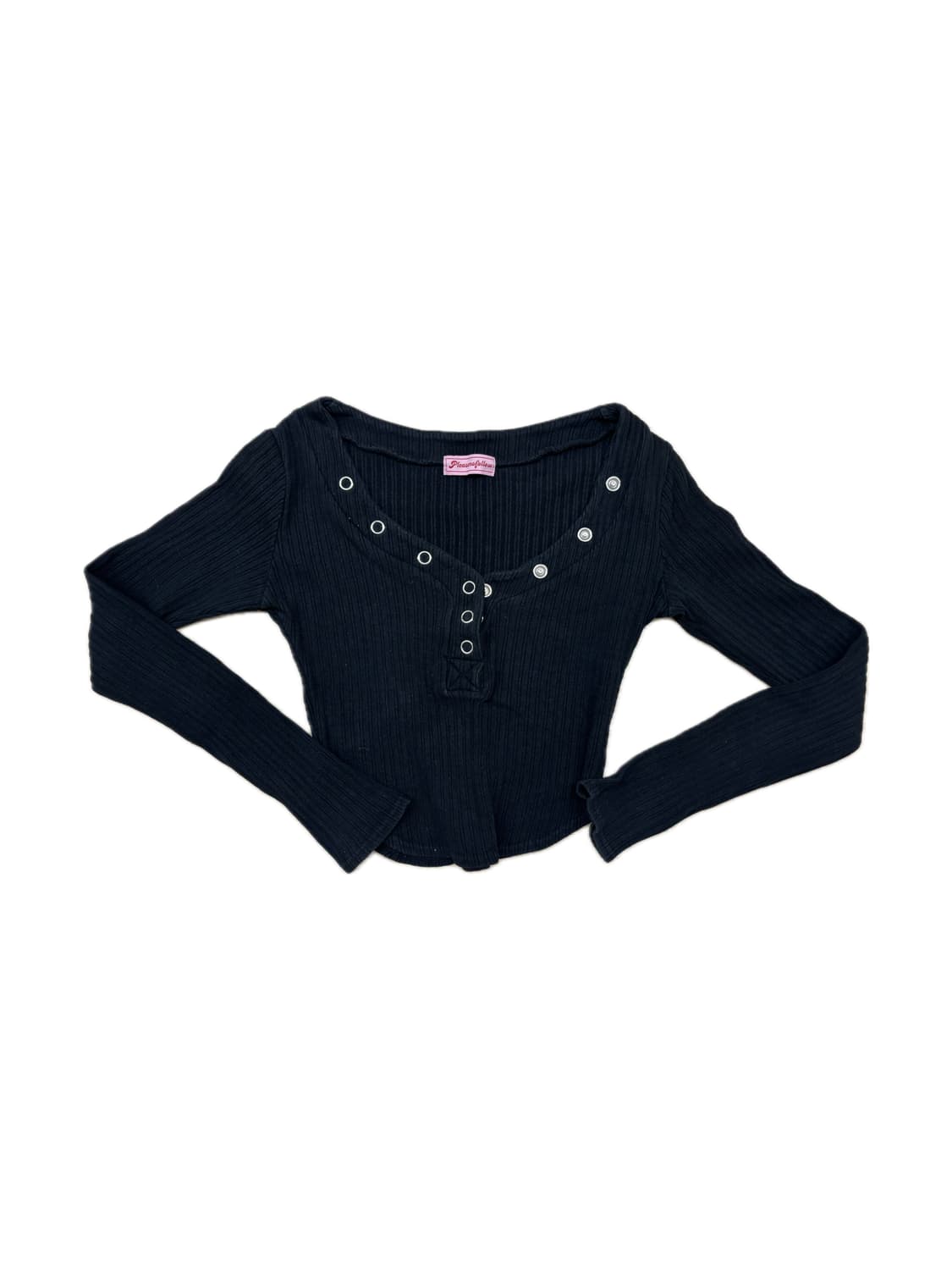 플리즈노팔로우 버니탑 Bunny Top 블랙 판매 상품이미지1