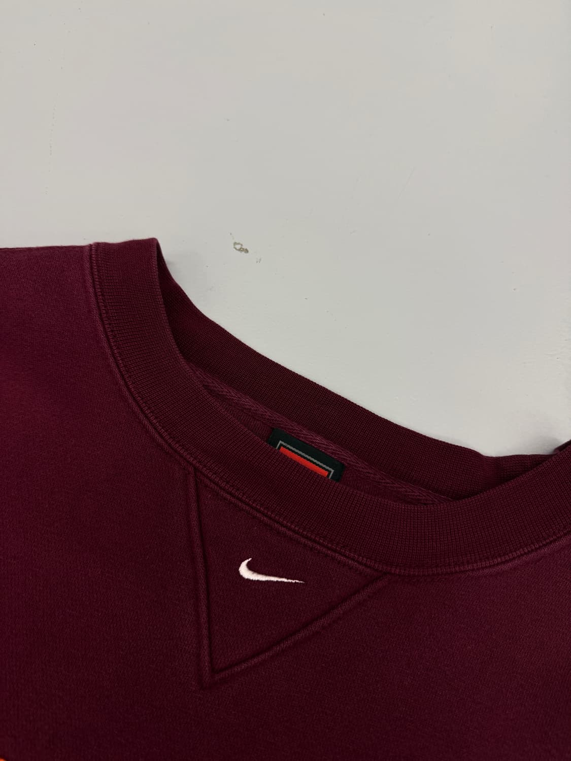 나이키 90‘s 오버사이즈 버지니아 테크 버건디 스웻 셔츠  상품이미지3