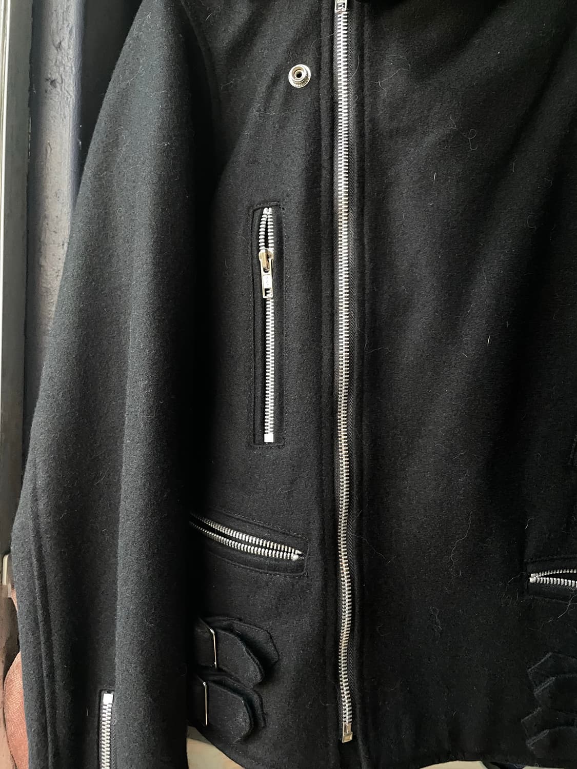 빈티지 울 라이더 자켓 상품이미지4