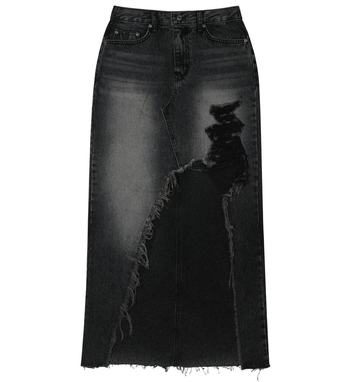 보헤미안서울 보헴서 DESTROYED DENIM LONGSKIRT 롱치마 상품이미지3