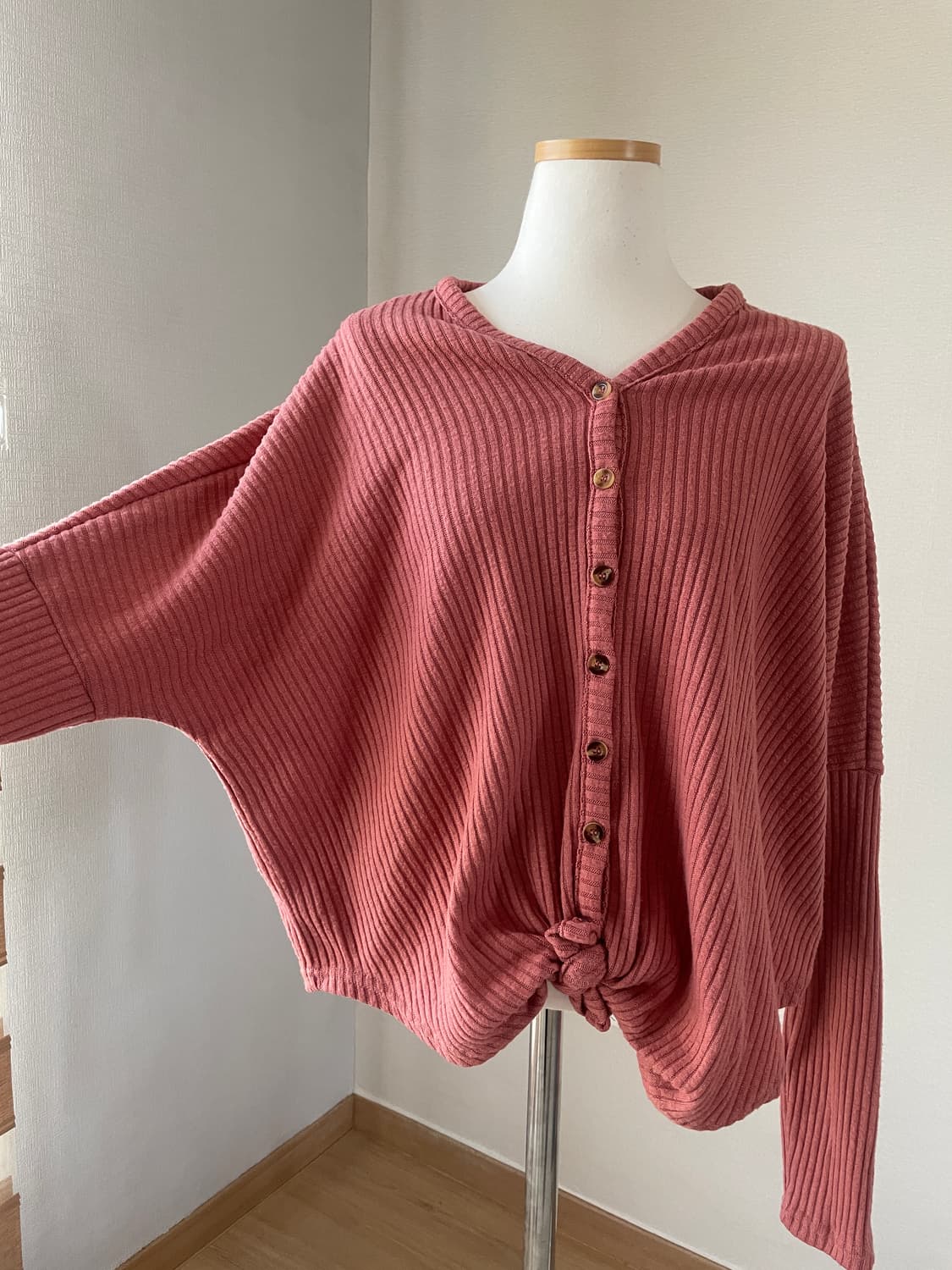 가오리핏 골지 가디건  상품이미지1