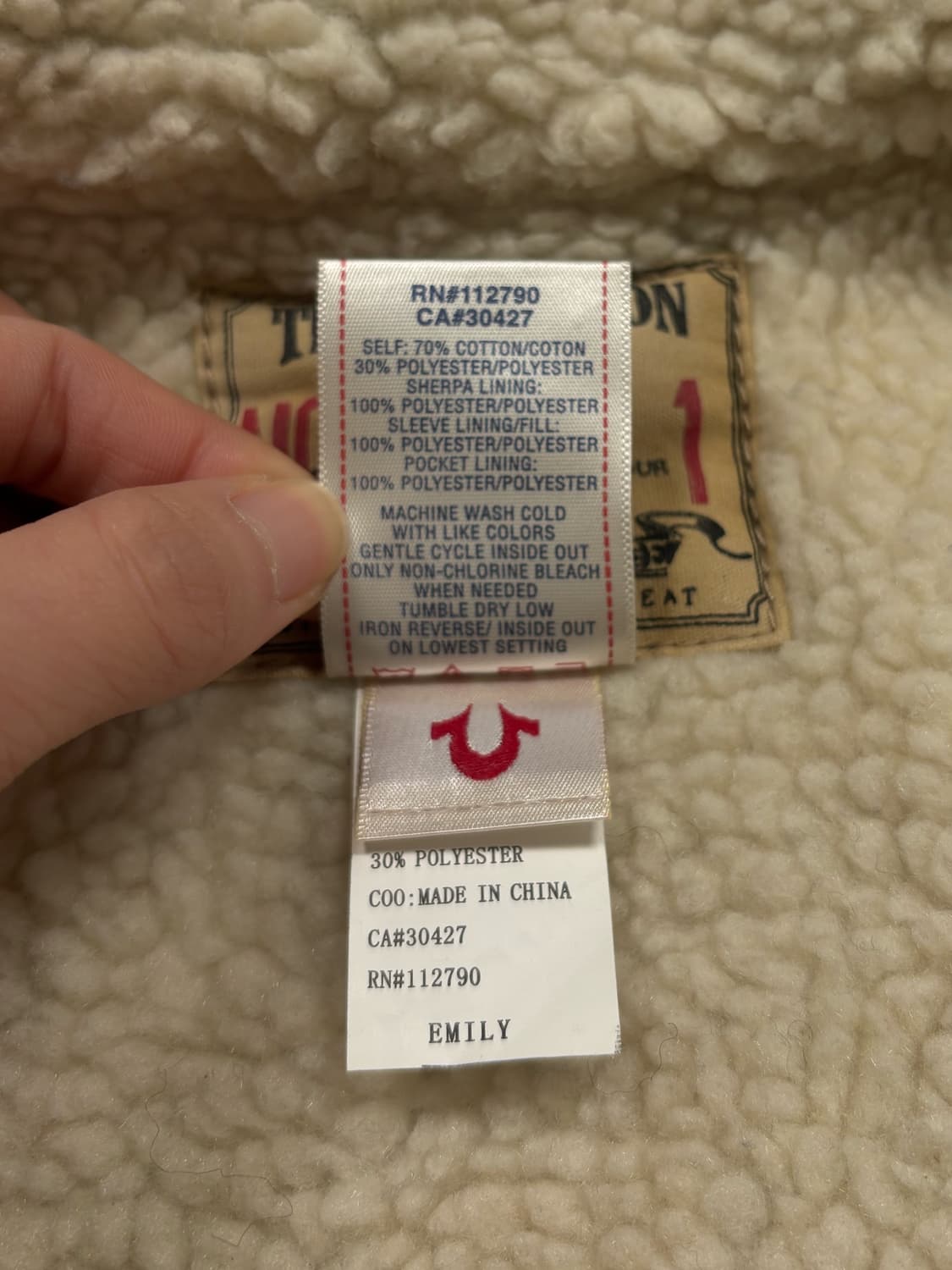 트루릴리젼 코듀로이 쉐르파 자켓 상품이미지6