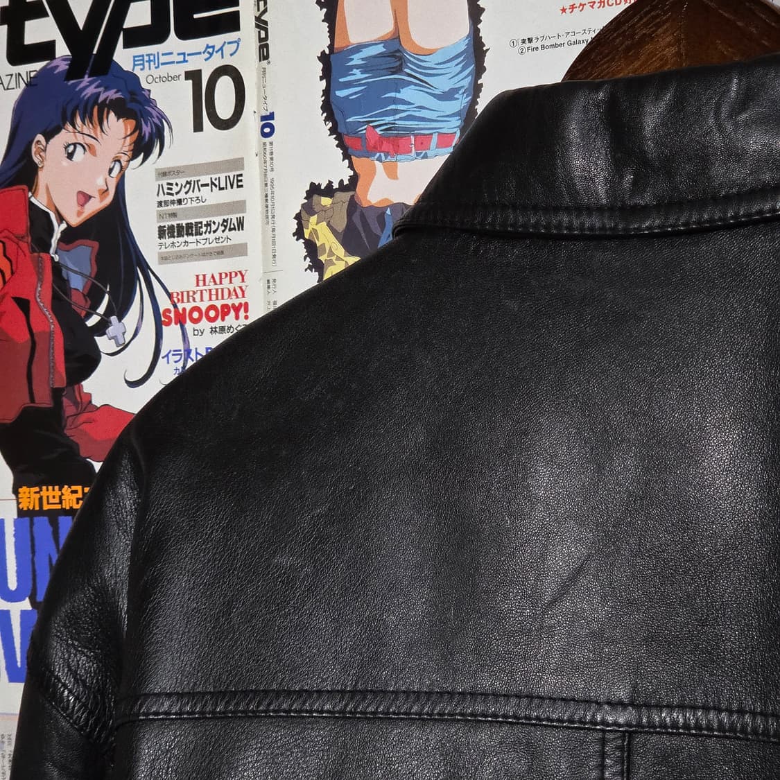 빈티지 버튼 누빔 양가죽 블랙 봄버 자켓 상품이미지7