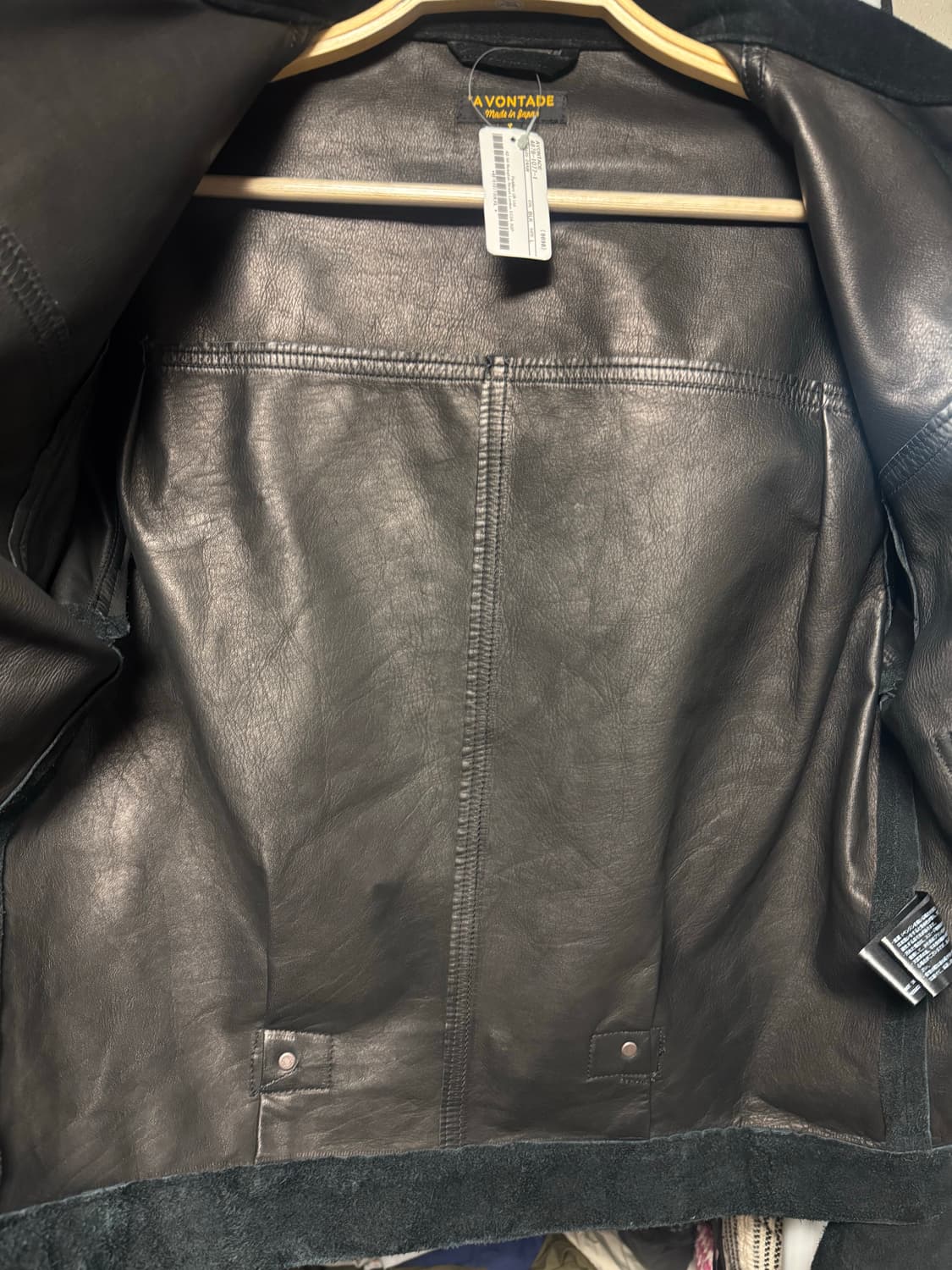 avontade 스웨이드 트러커 타입1 L 블랙 상품이미지5