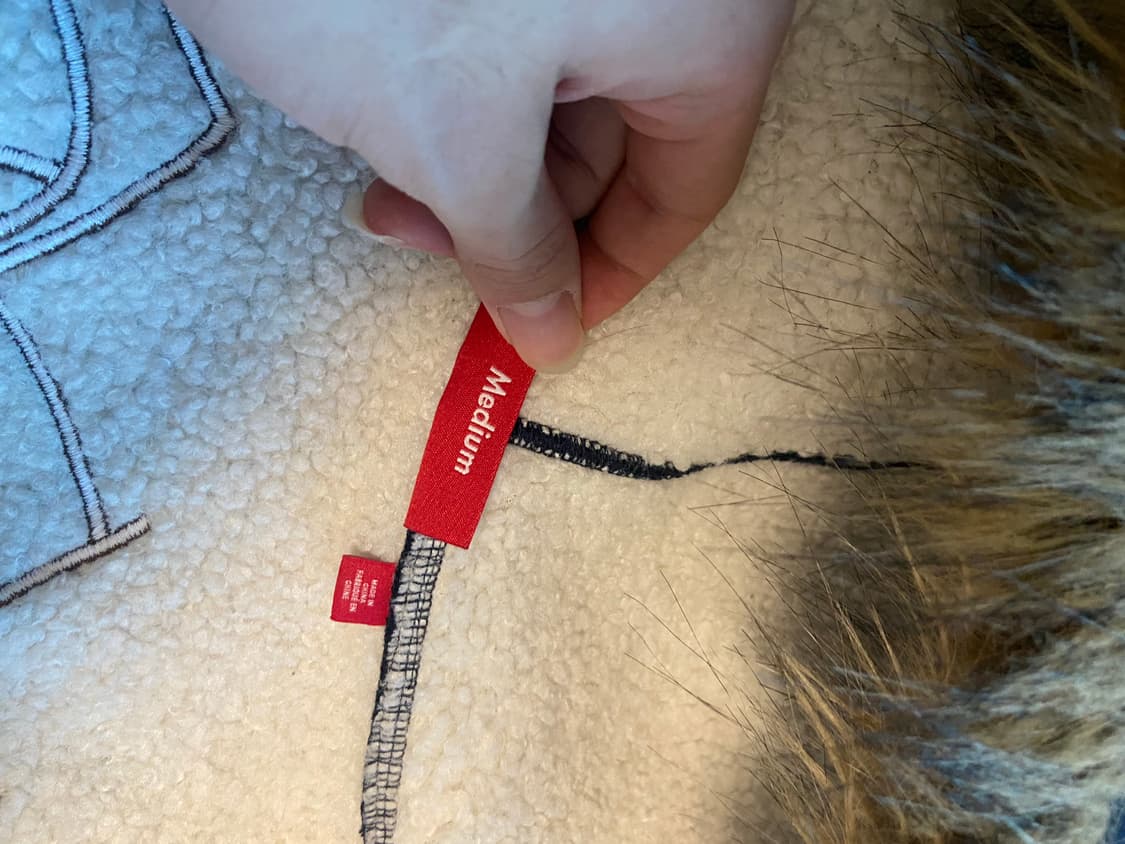 슈프림 포푸 퍼 집업 후드 스웨트셔츠 네이비 상품이미지5