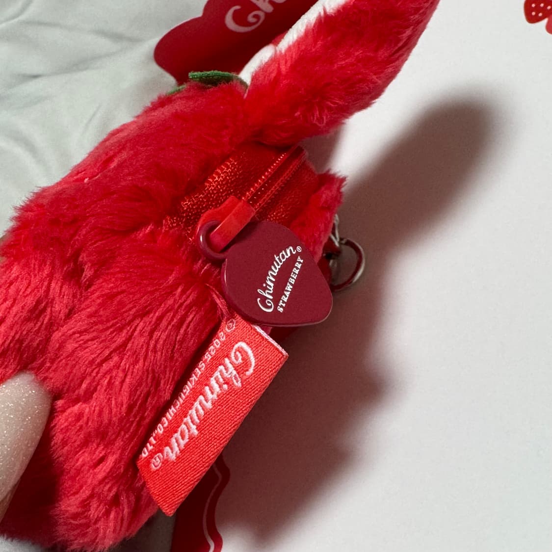 몬치치 치무탄 한정 딸기 캐릭터 파우치 키링 인형 새상품 상품이미지3