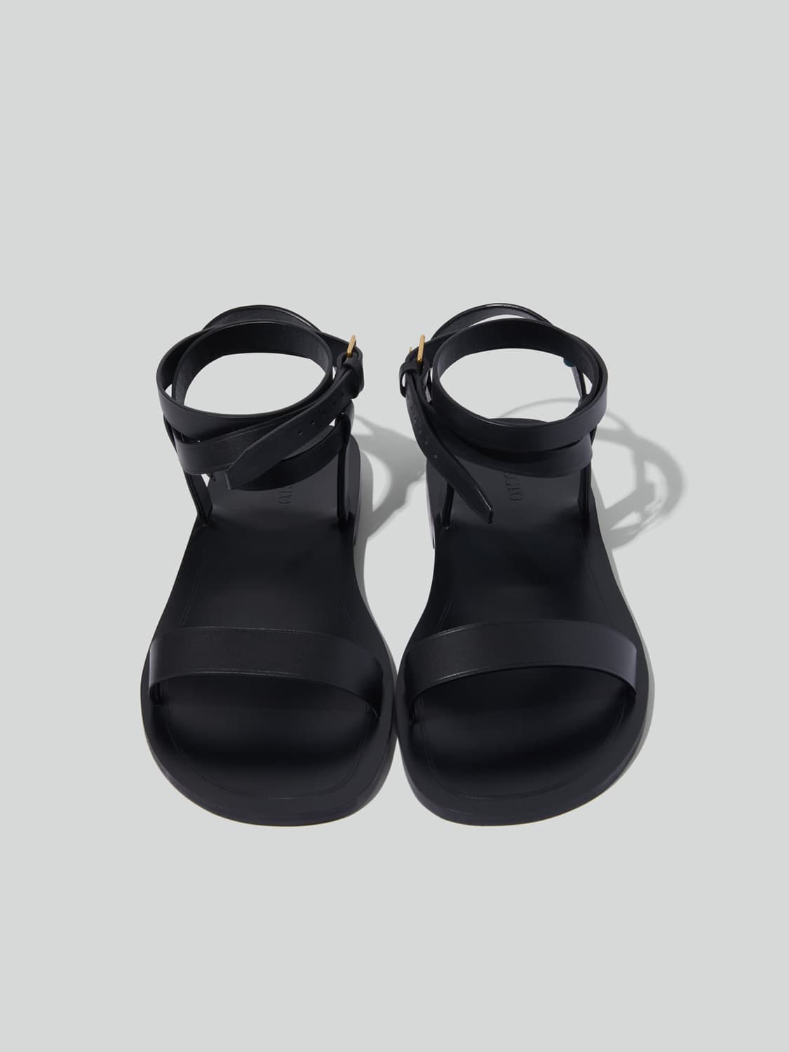 렉토 스트랩 버클 샌들 슬리퍼 블랙 상품이미지3